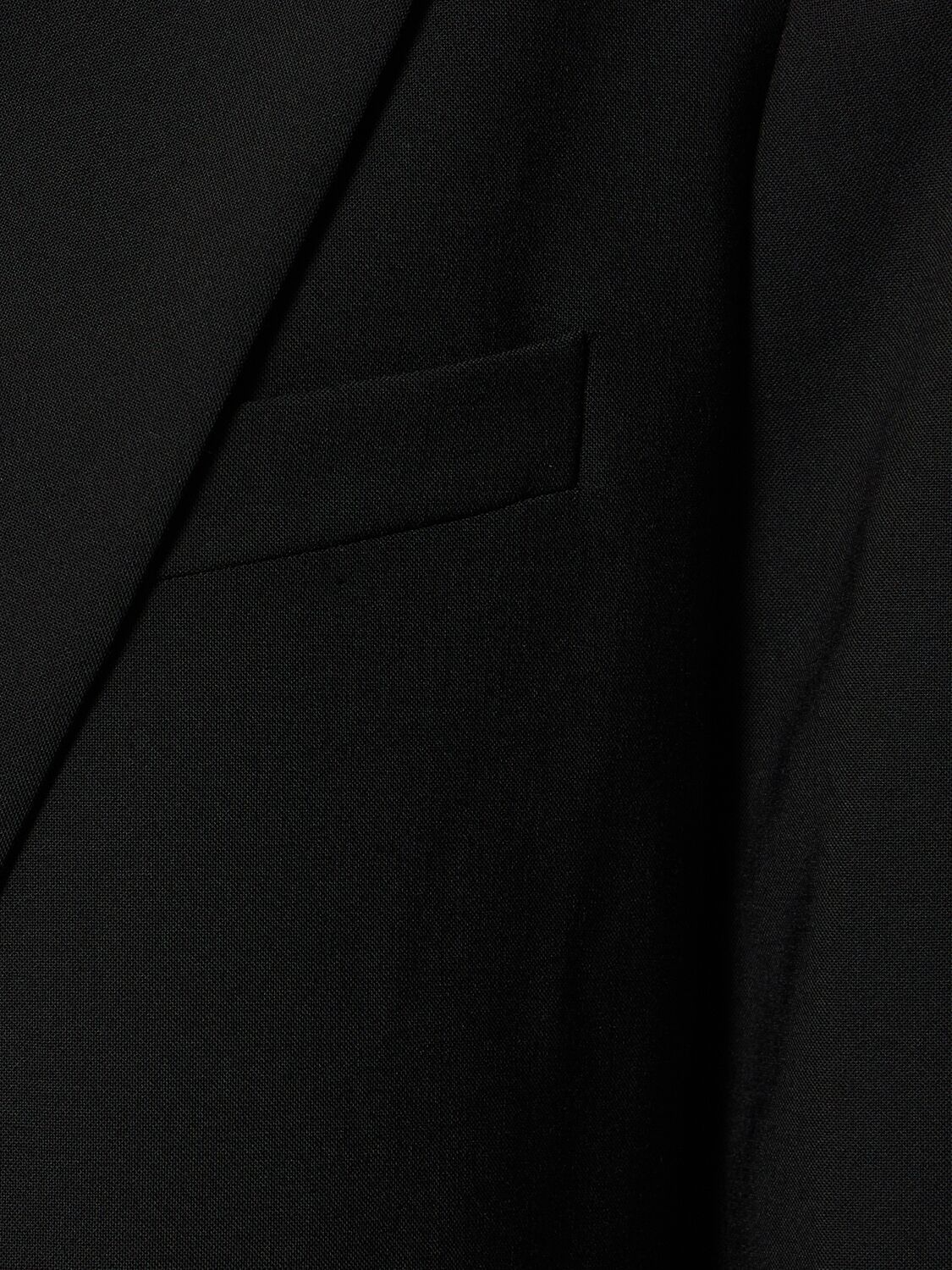 Shop The Andamane Guia Oversize Wool Blend Blazer In Black