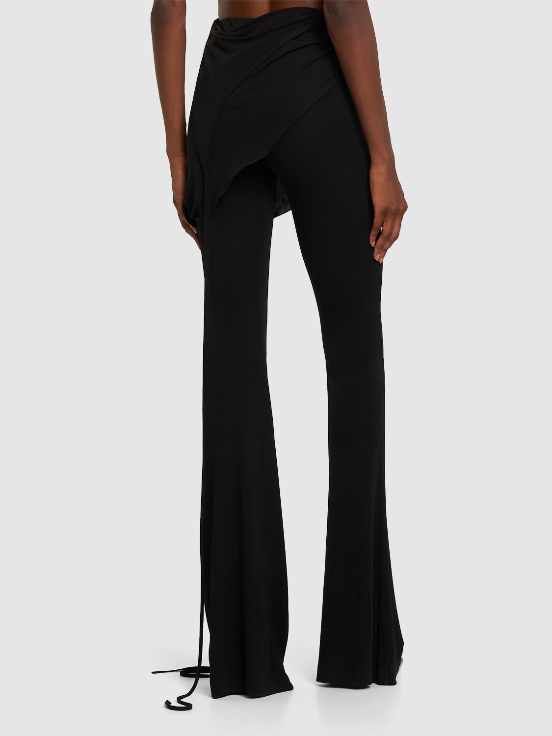 ANDREĀDAMO cut-out ribbed-knit Flared Trousers - Farfetch