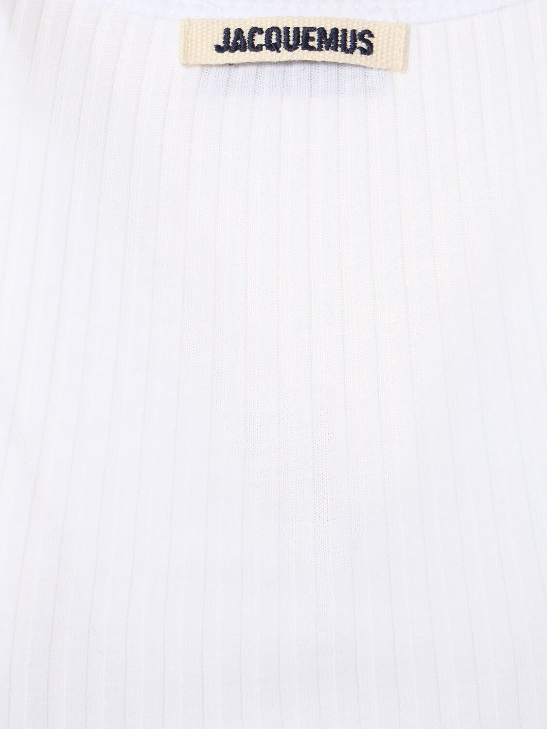 Shop Jacquemus Le Debardeur Caraco Cotton Knit Tank Top In White