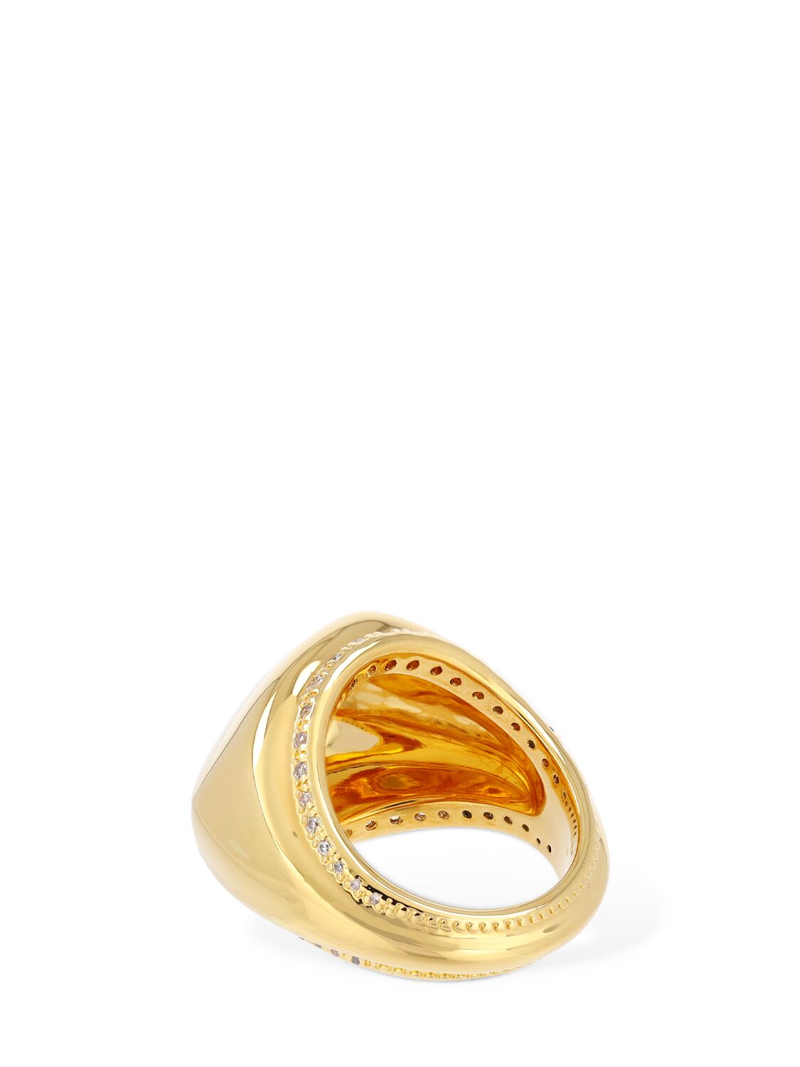 Shop Zimmermann Pebble Crystal Ring In Gold,crystal