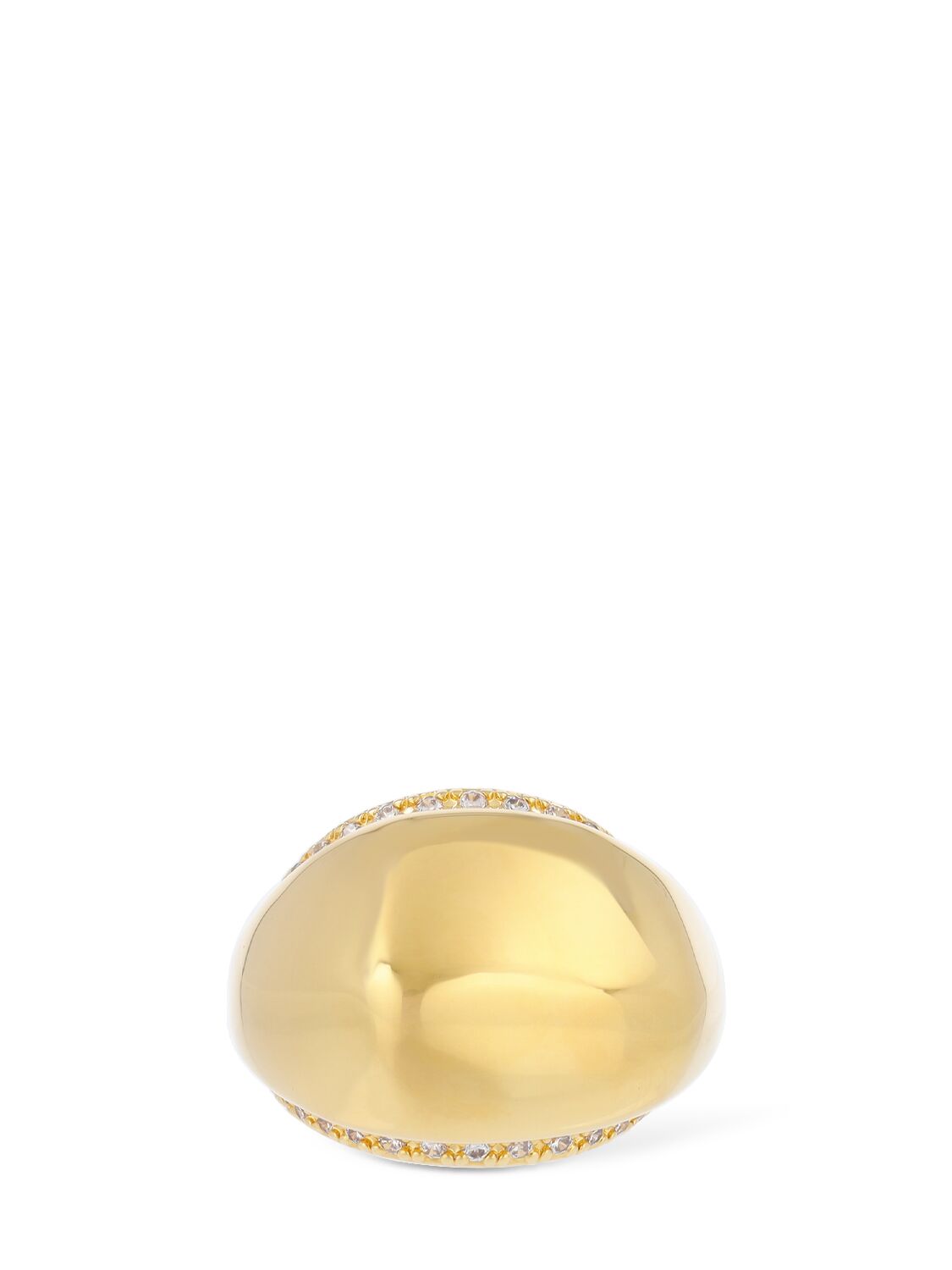 Shop Zimmermann Pebble Crystal Ring In Gold,crystal