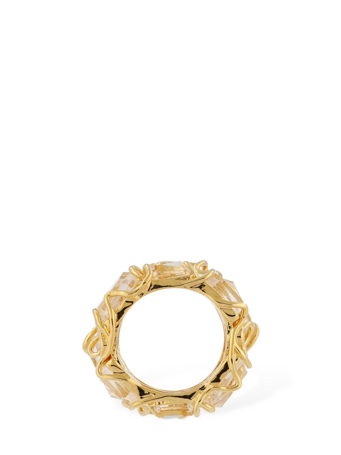 Shop Zimmermann Crystal & Quartz Swirl Ring In Gold