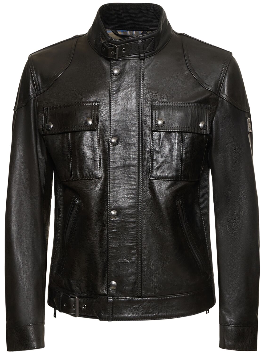 Gangster Waxed Leather Jacket – MEN > CLOTHING > JACKETS