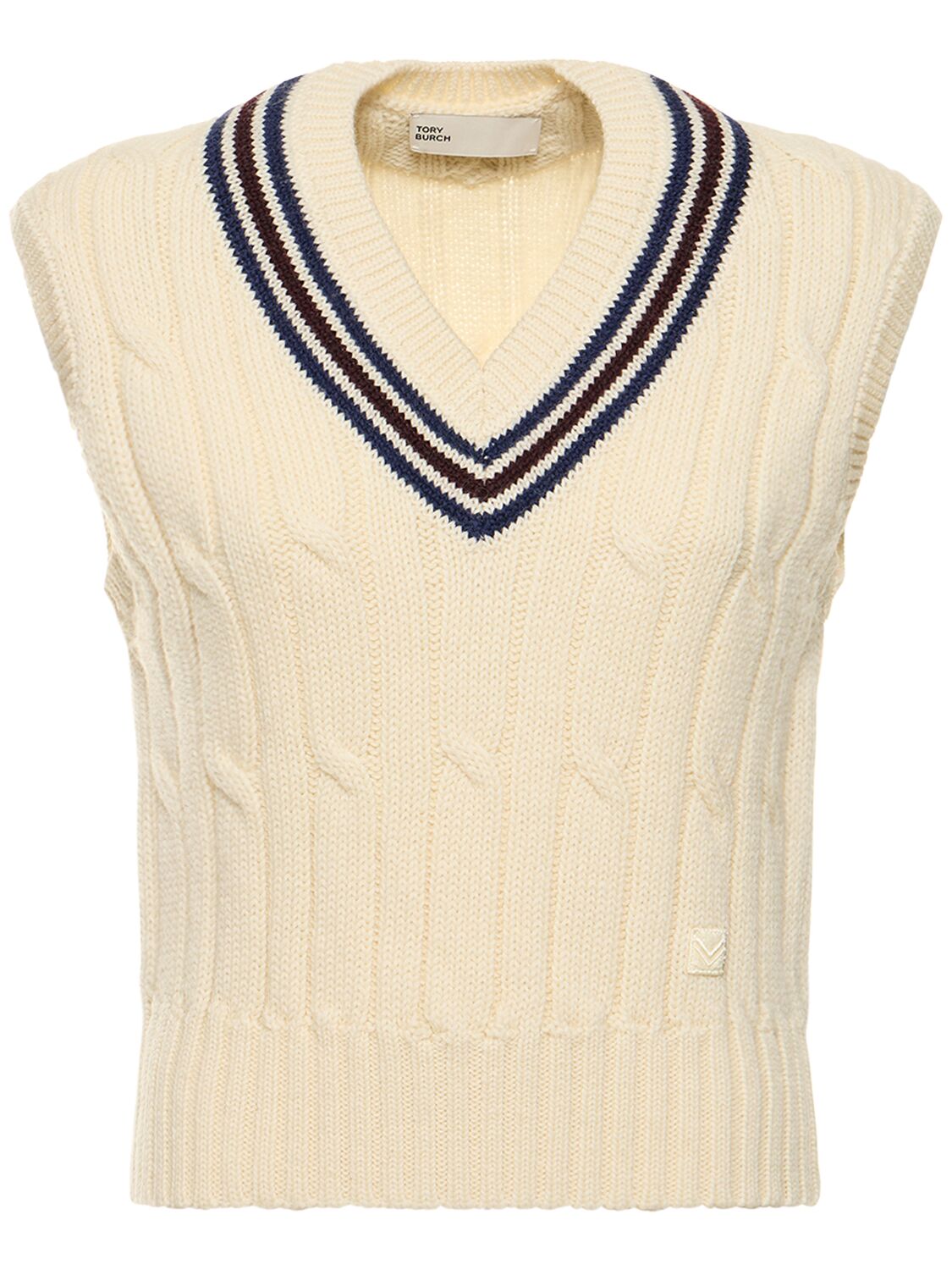 Image of Cable Knit Tennis Vest
