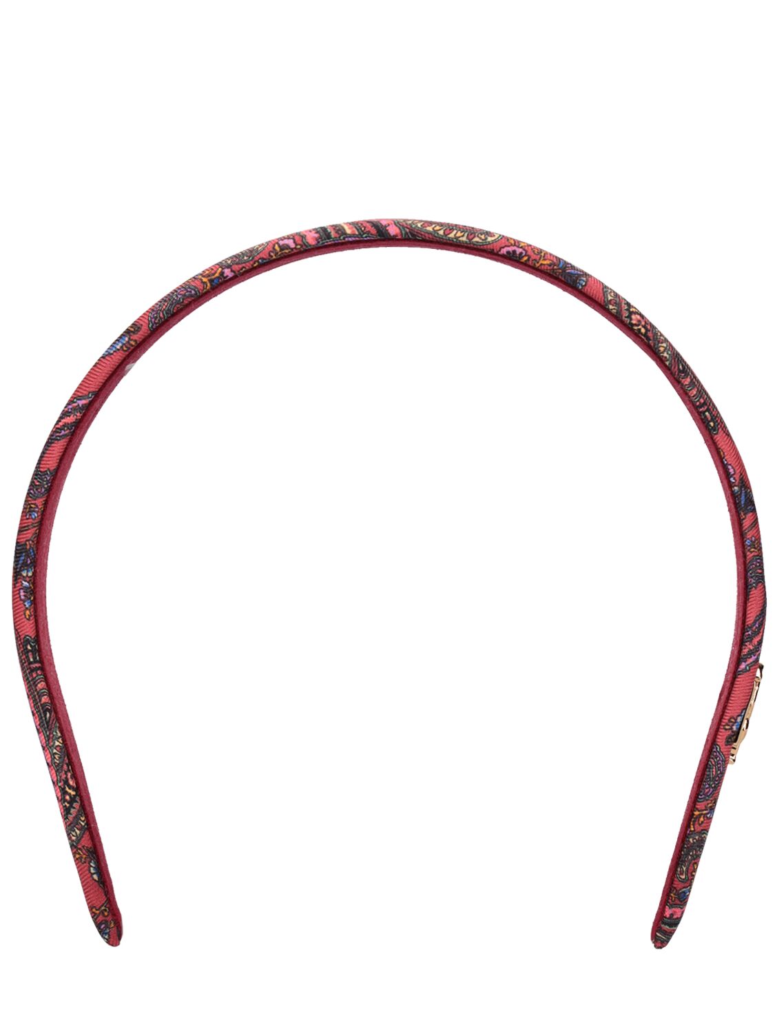 Etro Large Silk Headband In Red