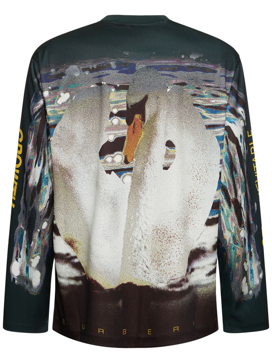 Shop Burberry Change Print Tech Sweatshirt In Vine