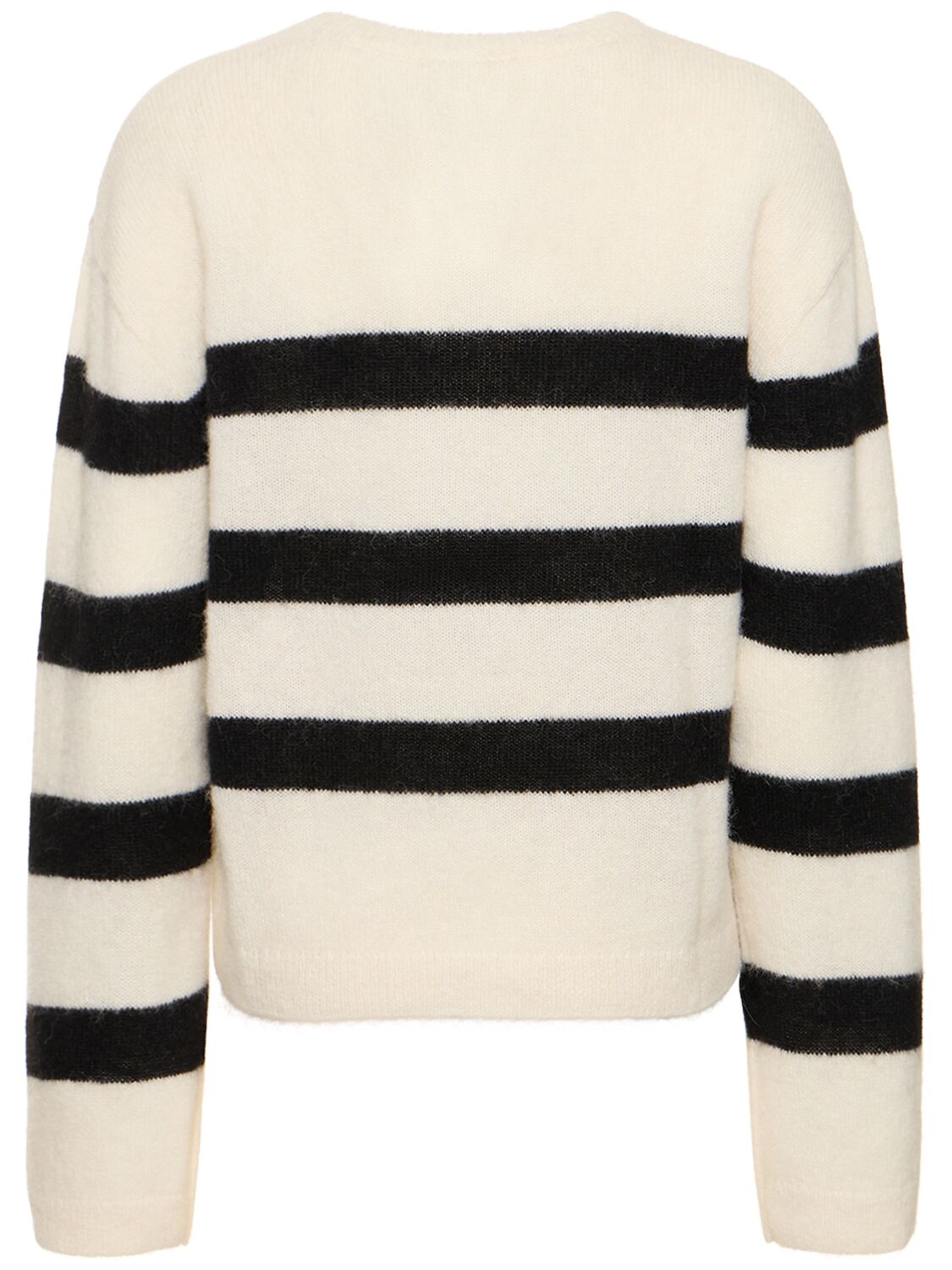 Shop Apc Madison Alpaca Blend Sweater In Weiss,schwarz