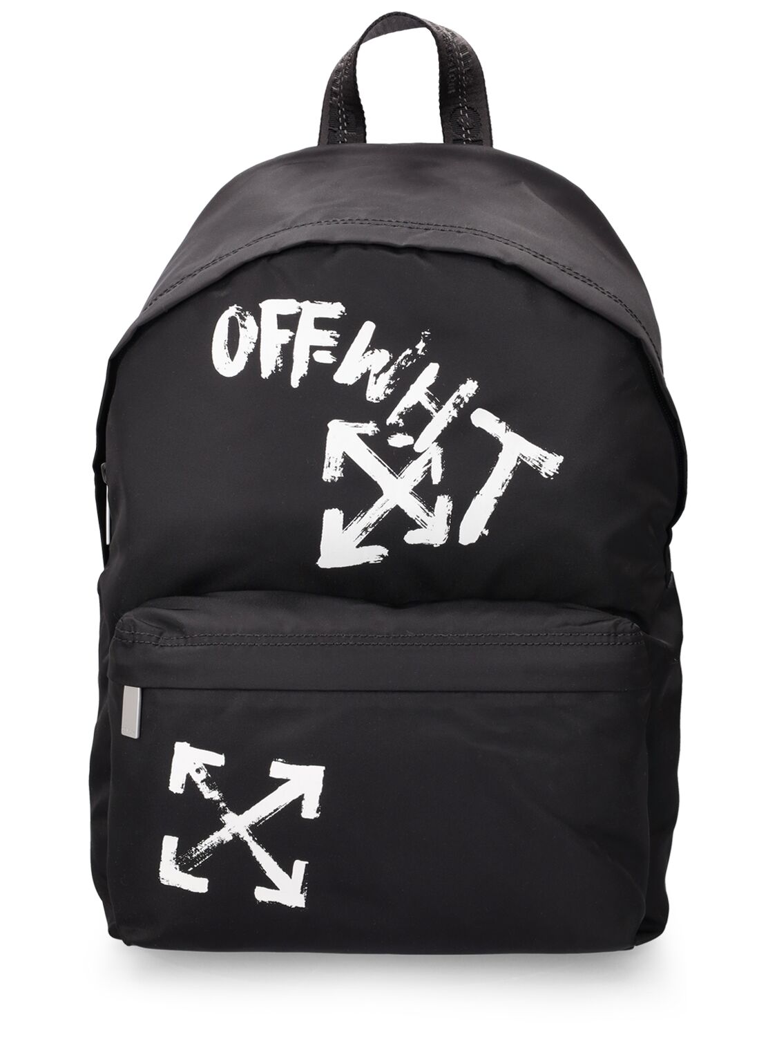 Off-white Kids' Paint Script Nylon Backpack In Black