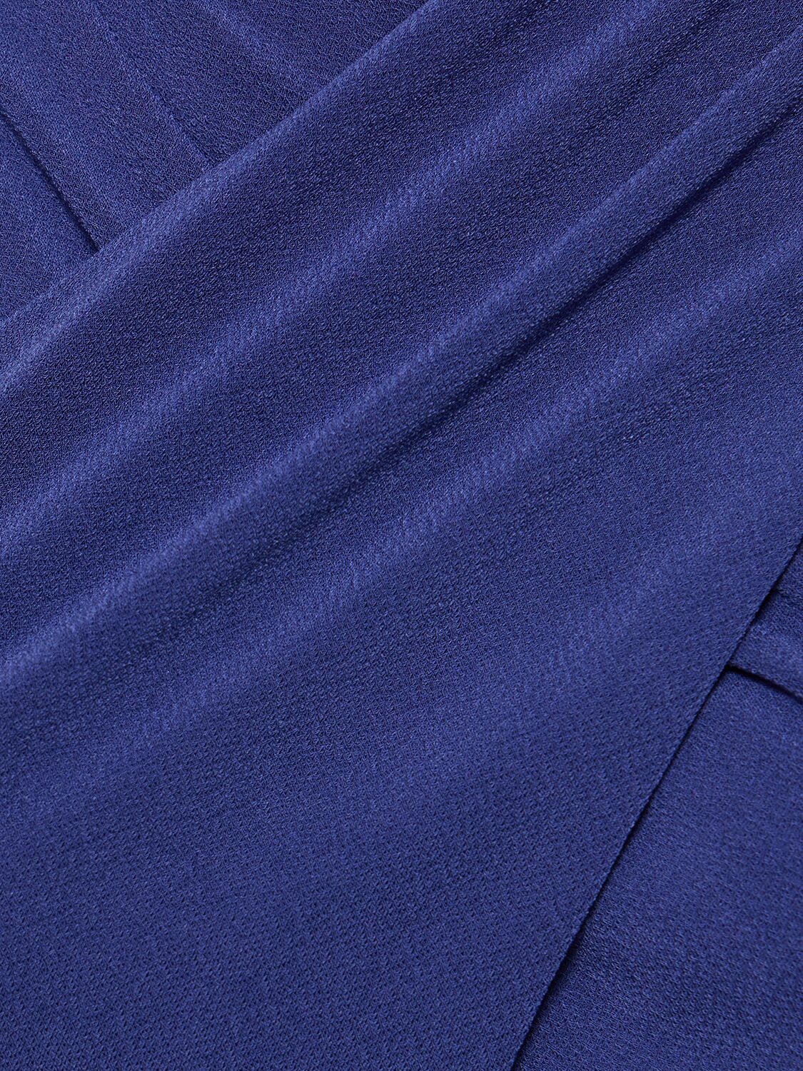 Shop The Andamane Maeva Halter Neck Jersey Midi Dress In Blue