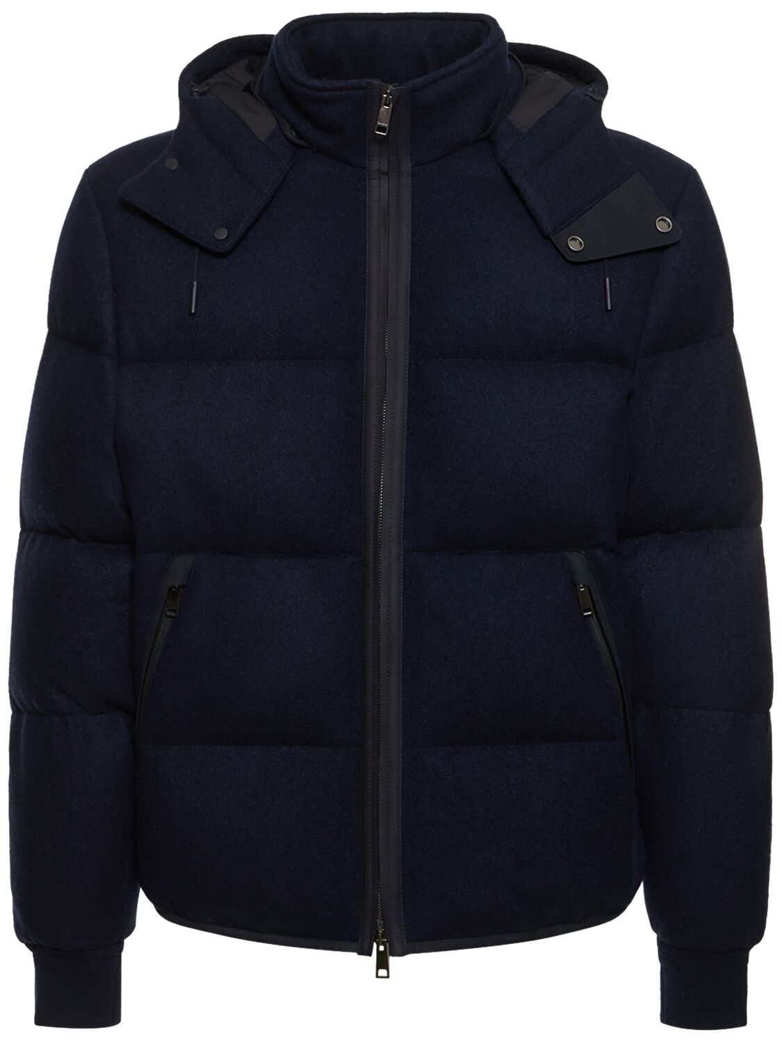 Zegna Oasi Cashmere Down Jacket In Navy