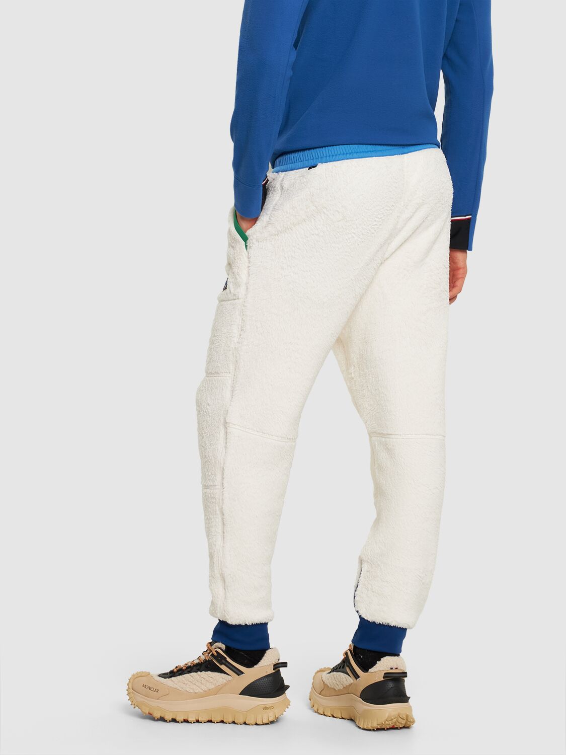 Shop Moncler Day-namic Polartec Nylon Sweat Pants In White