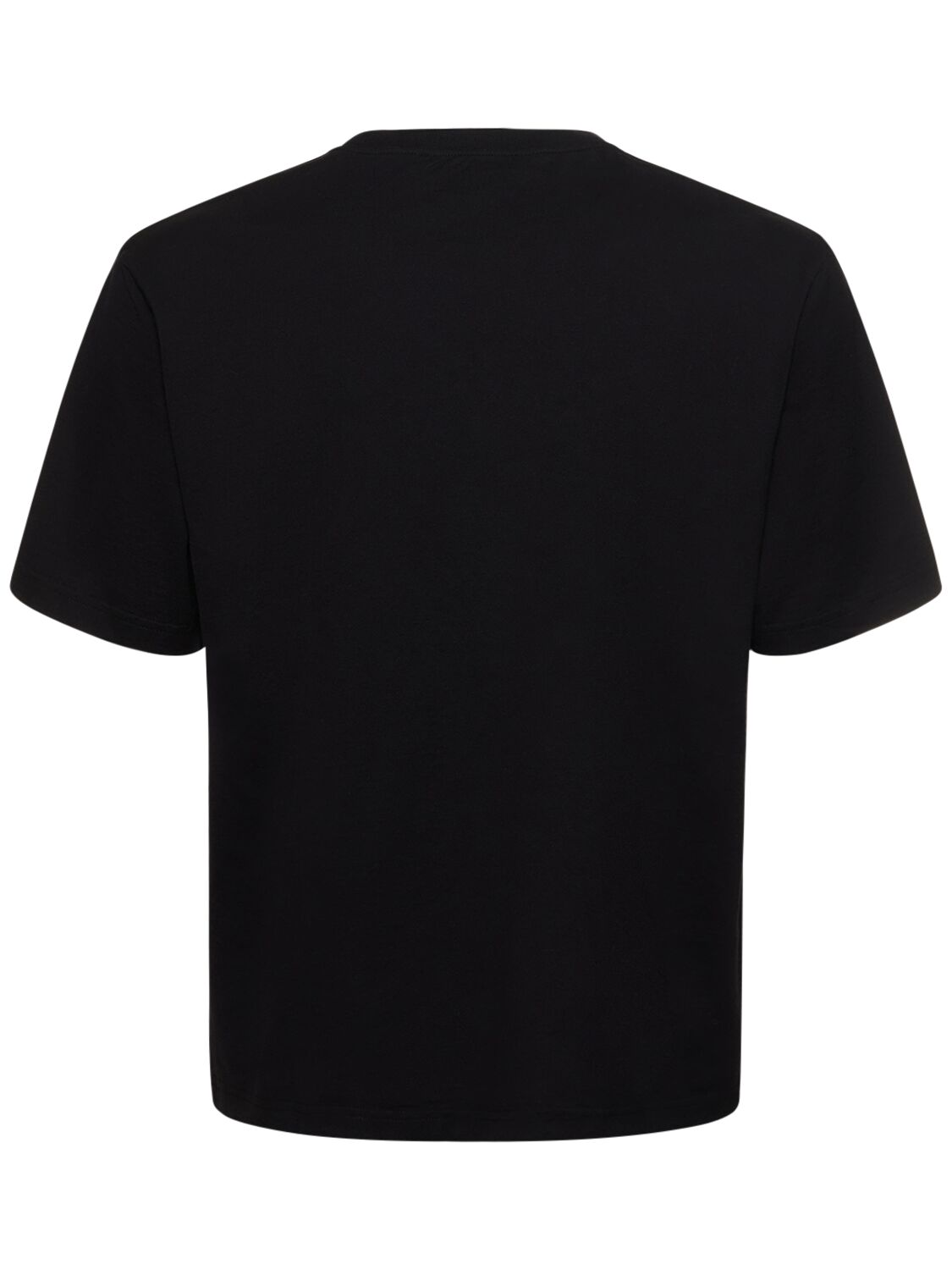 Shop Palm Angels Classic Logo Slim Cotton T-shirt In Black