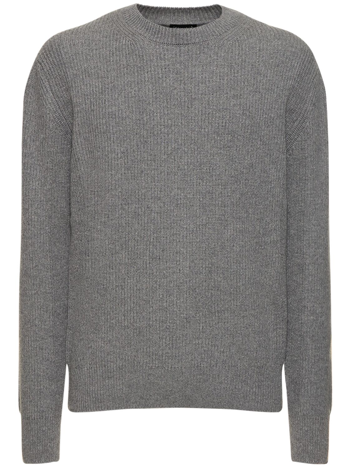 Zegna Knit Crewneck Sweater In Grey