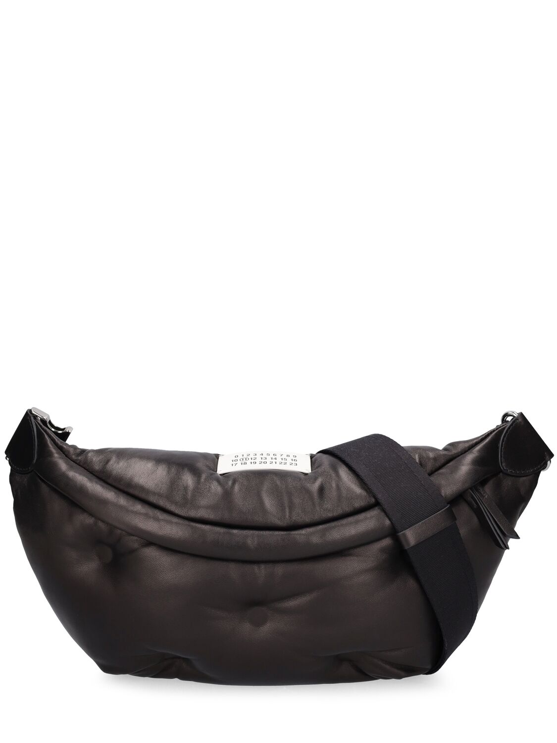 Maison Margiela Grand Slam Leather Belt Bag In Black