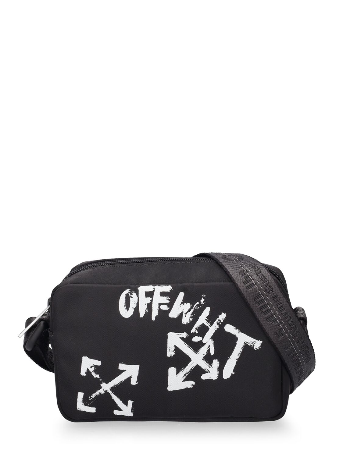 Off White Kids Paint Script Camera Bag