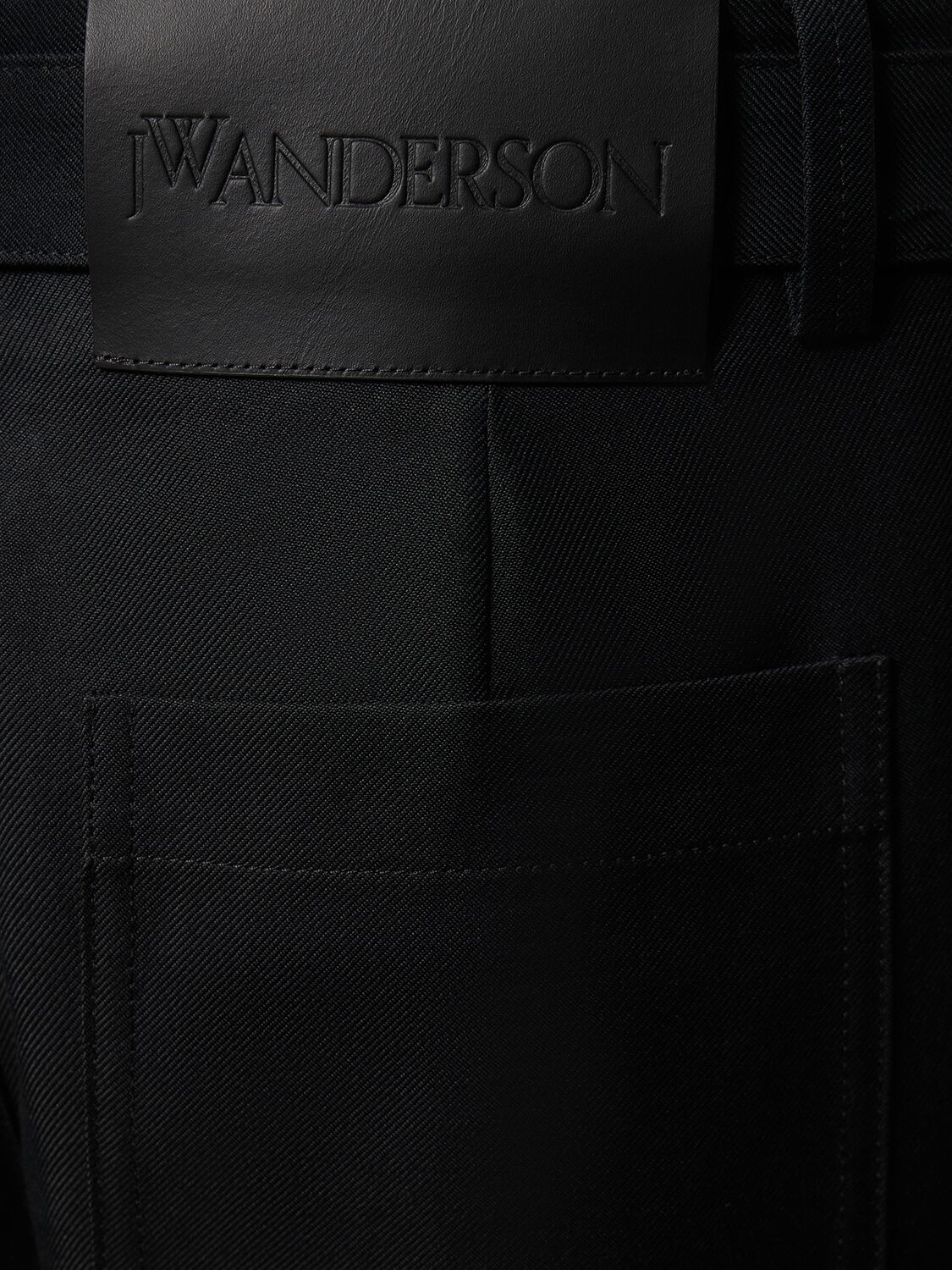 Shop Jw Anderson Padlock Tech Cargo Pants In Black