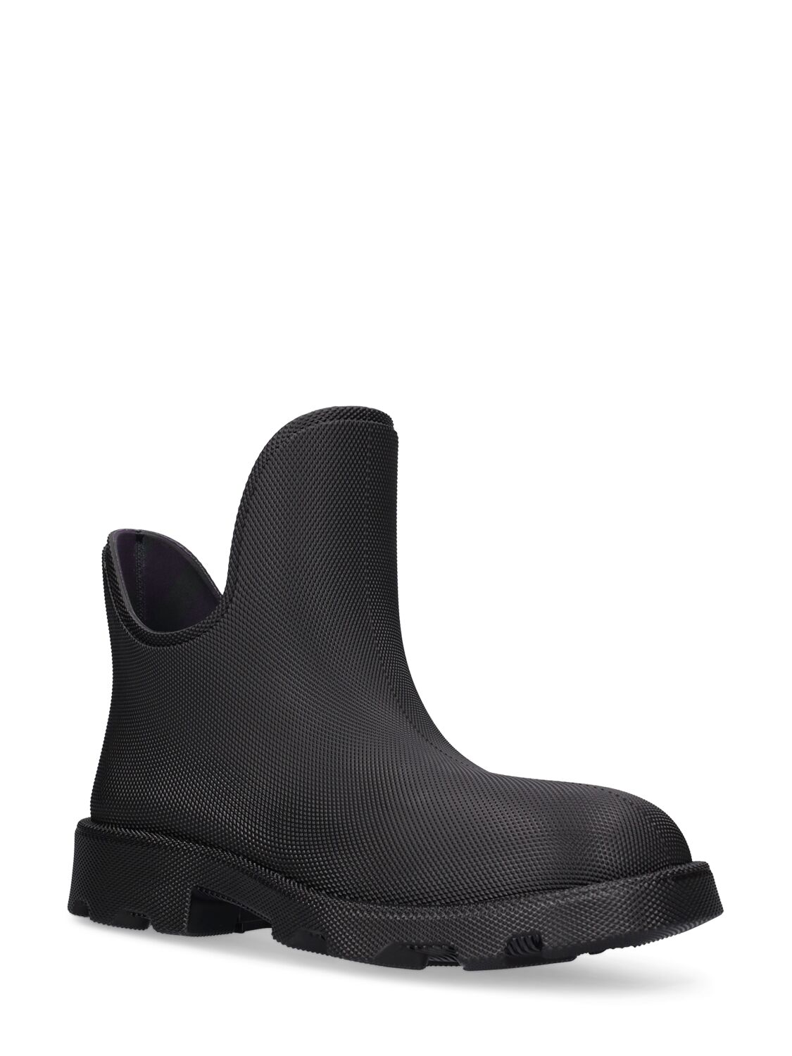 Shop Burberry Ray Rubber Ankle Boots In Black