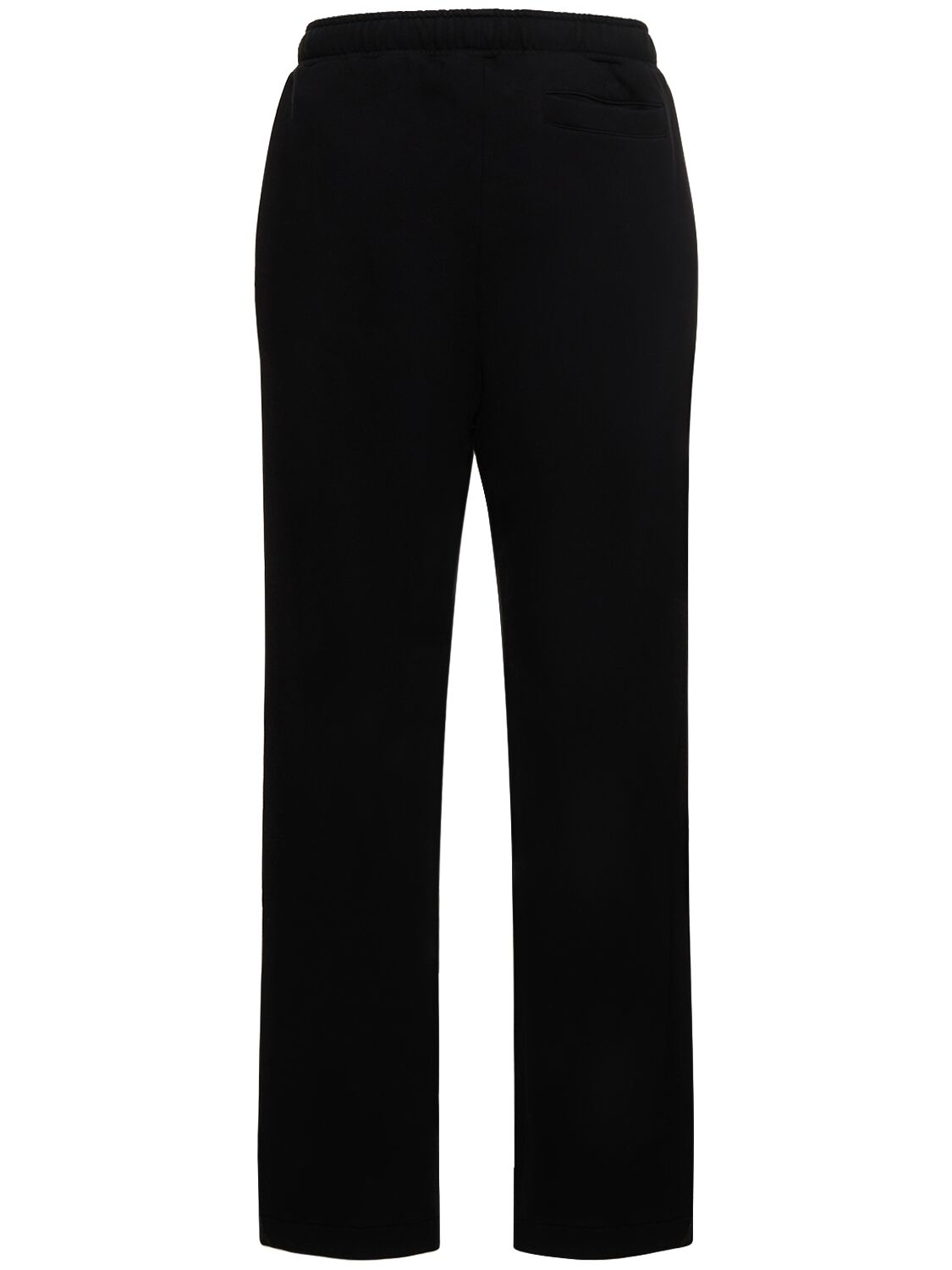 Shop Palm Angels Slim Cotton Sweatpants W/logo In Black