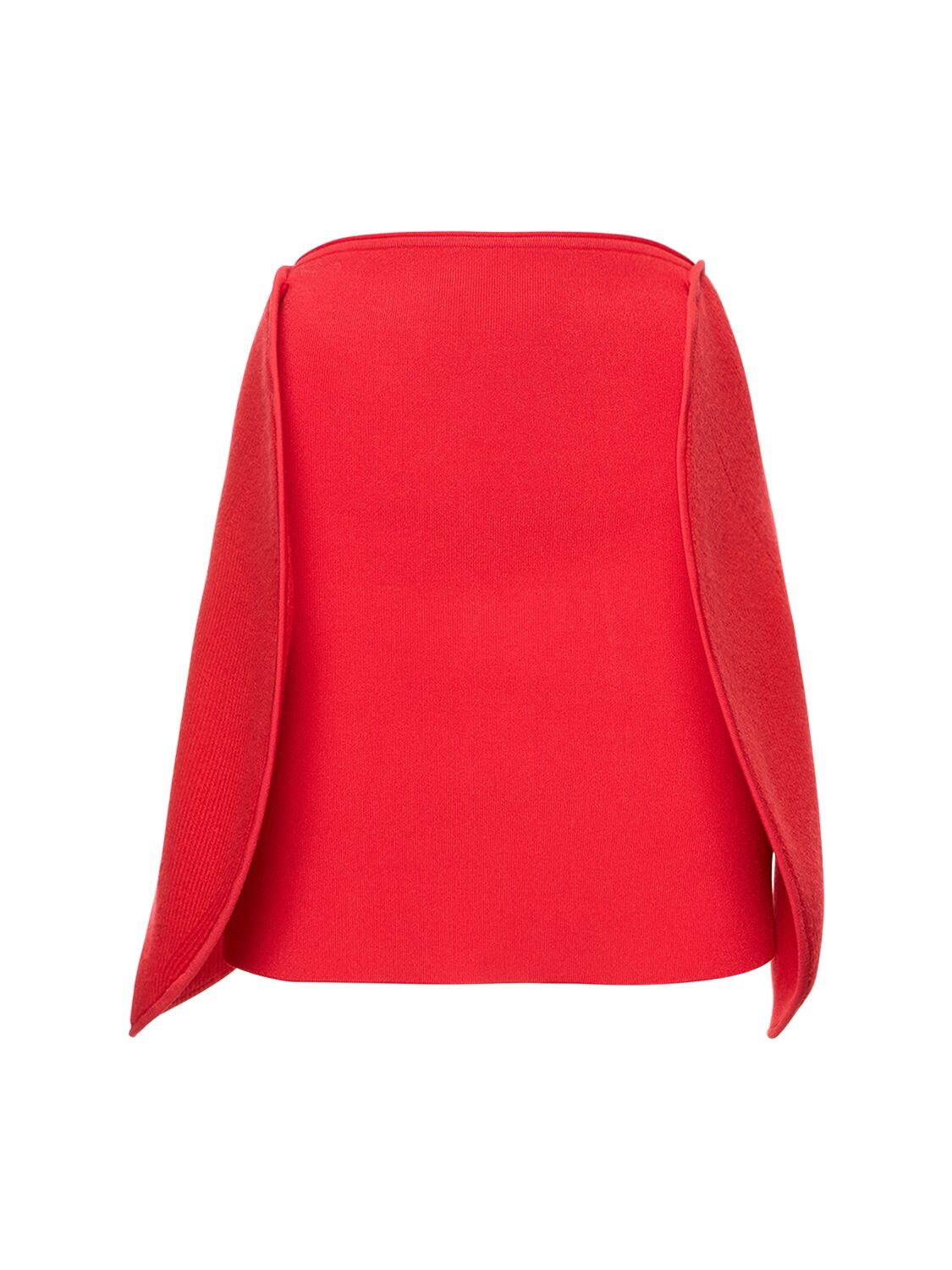 Shop Victoria Beckham Circle Panel Mini Skirt In Red