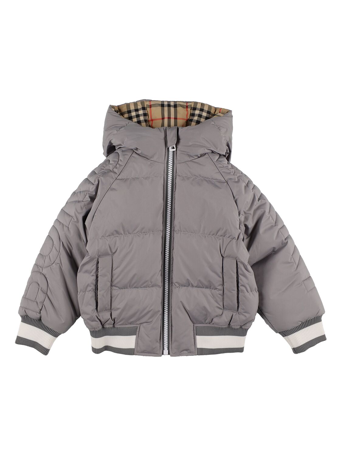 Image of Quilted Nylon Down Jacket