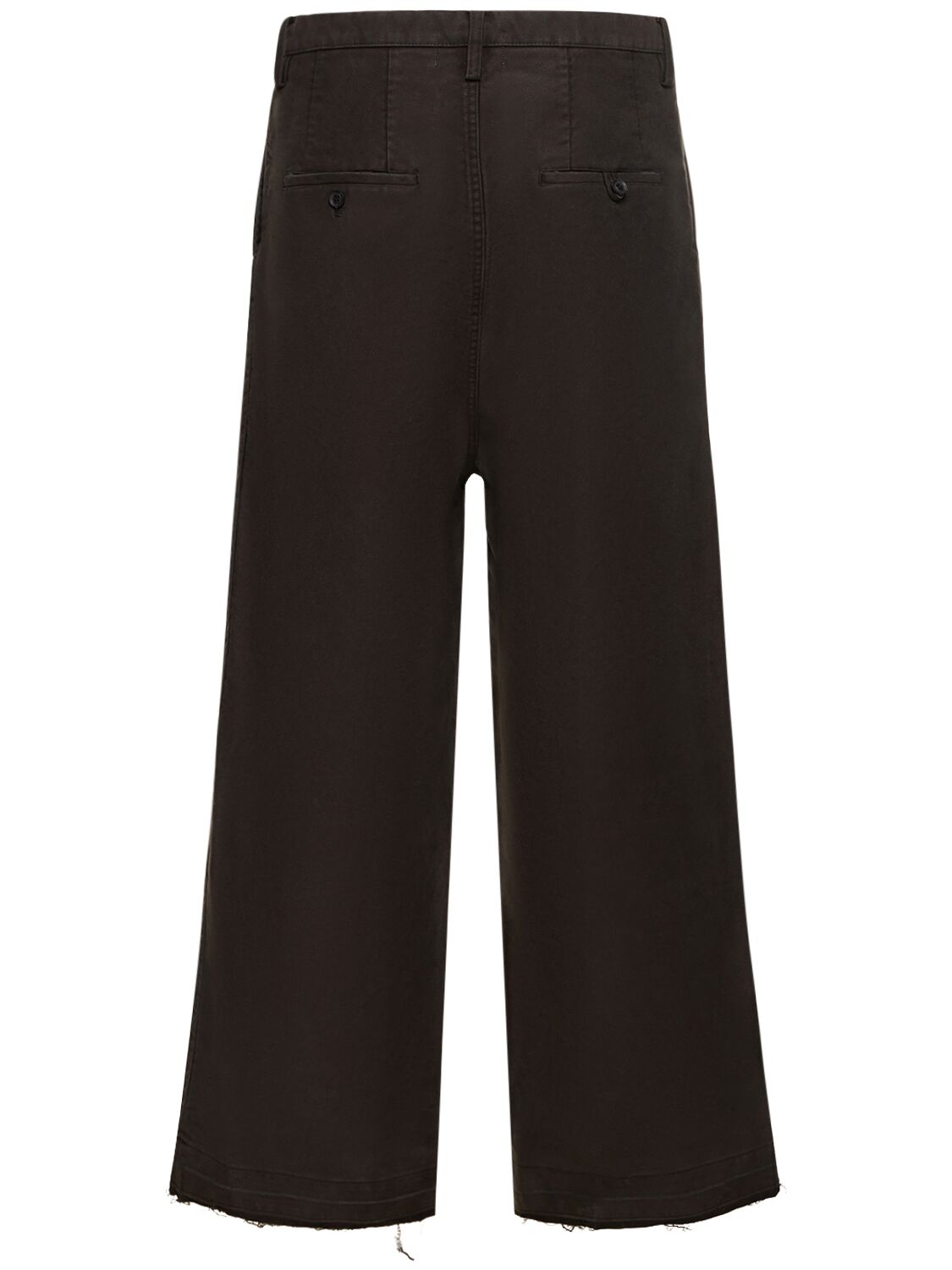 Shop Doublet Oversize Bleached Cotton Pants In Black