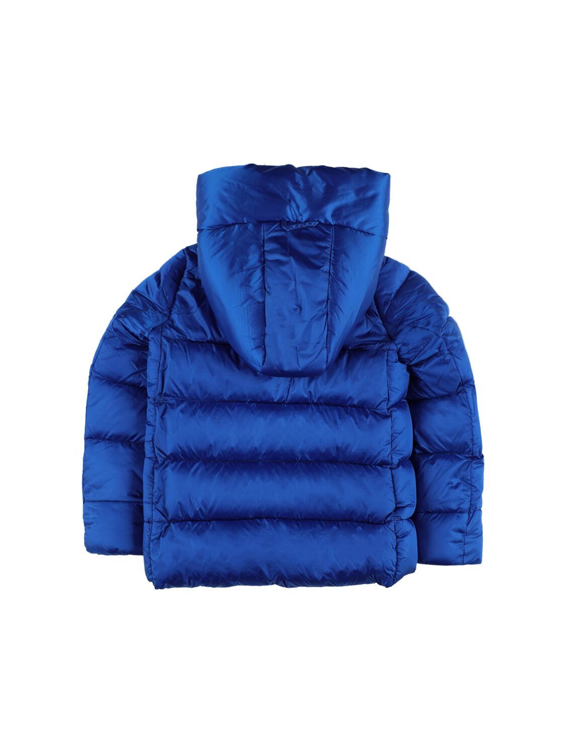 Shop Save The Duck Hooded Nylon Puffer Jacket In Royal Blue