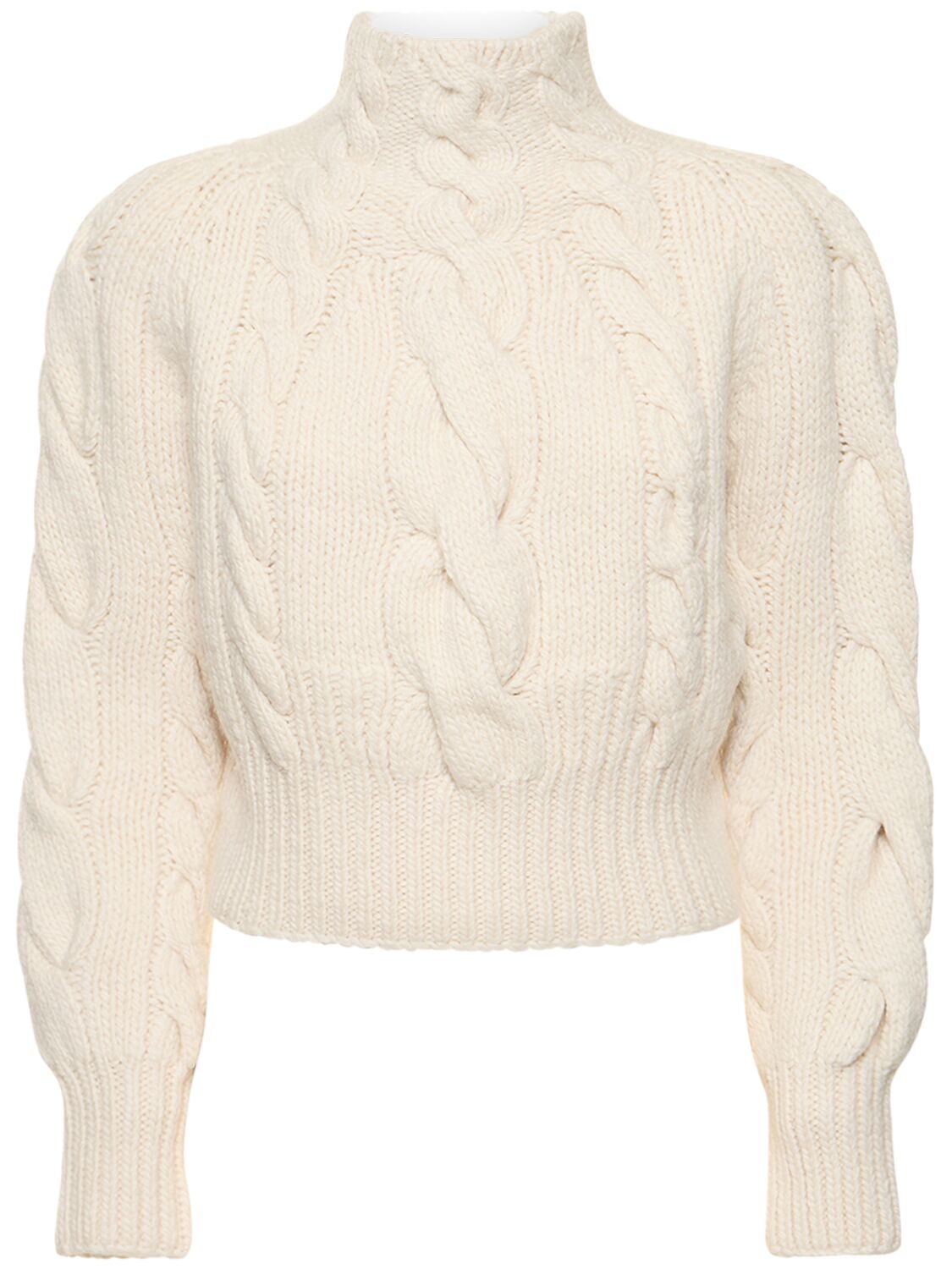 Image of Luminosity Cable Knit Wool Sweater
