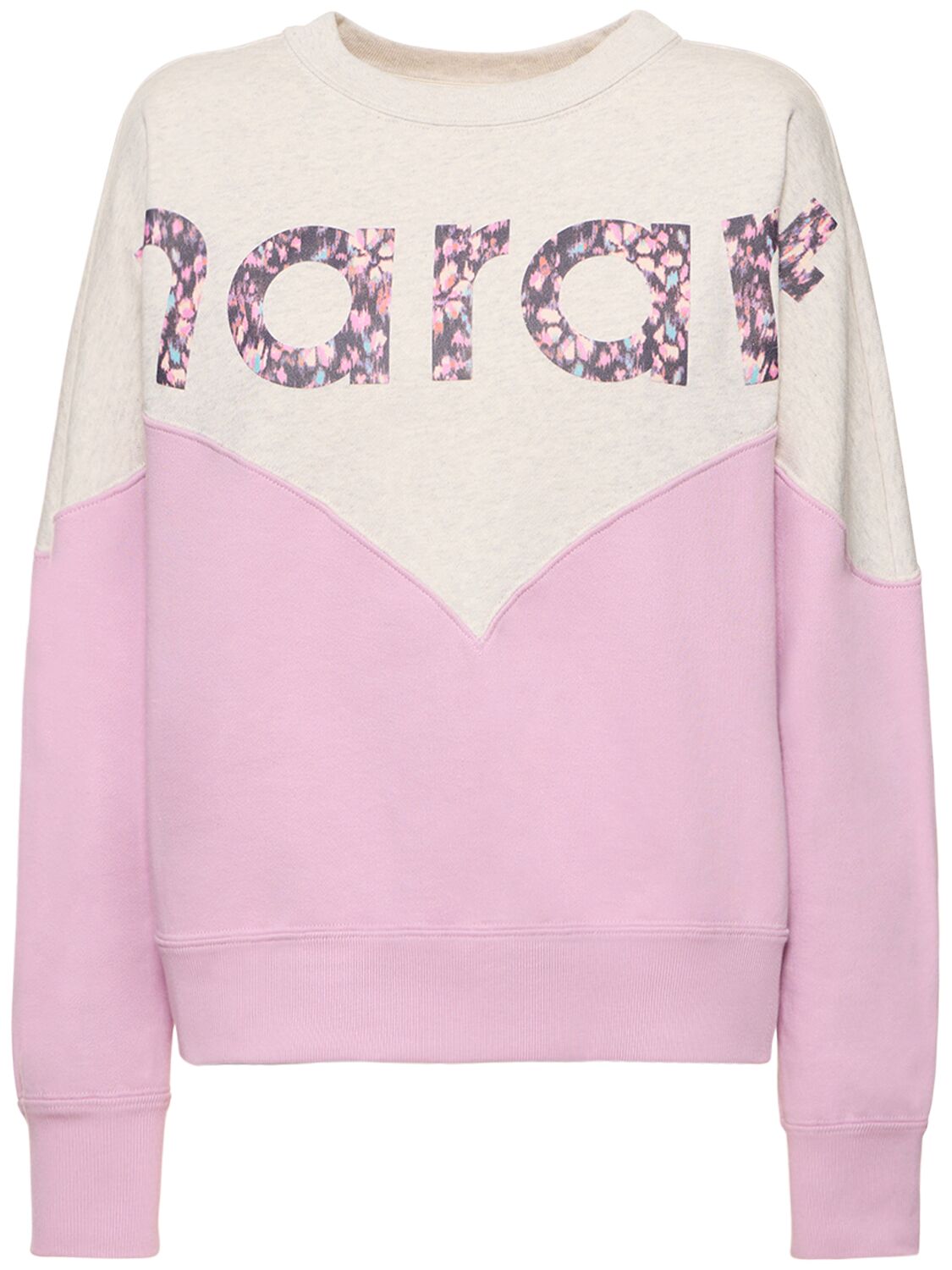 MARANT ETOILE HOUSTON COTTON BLEND LOGO SWEATSHIRT