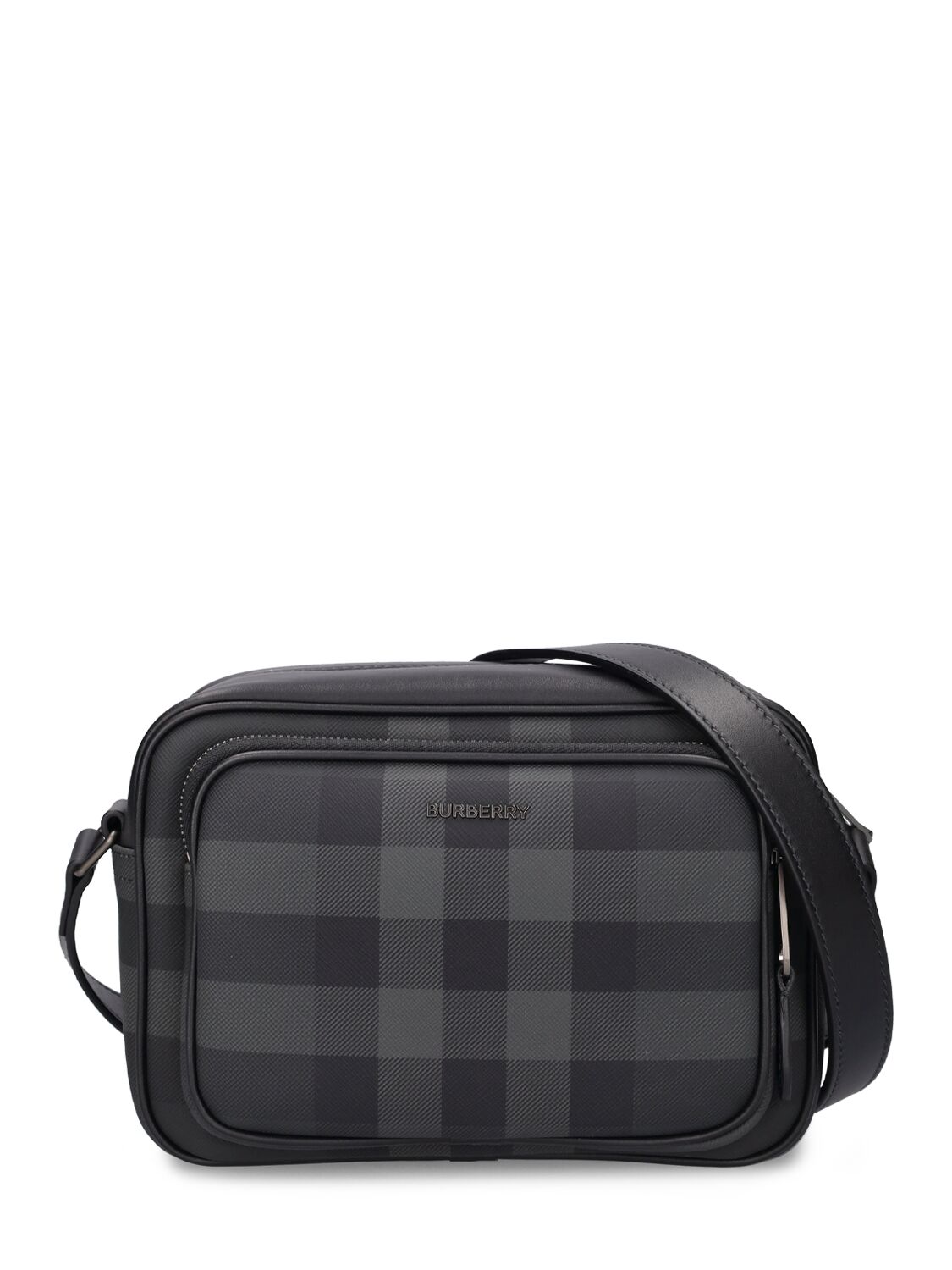 Burberry ml Paddy Brt Check Messenger Bag In Charcoal