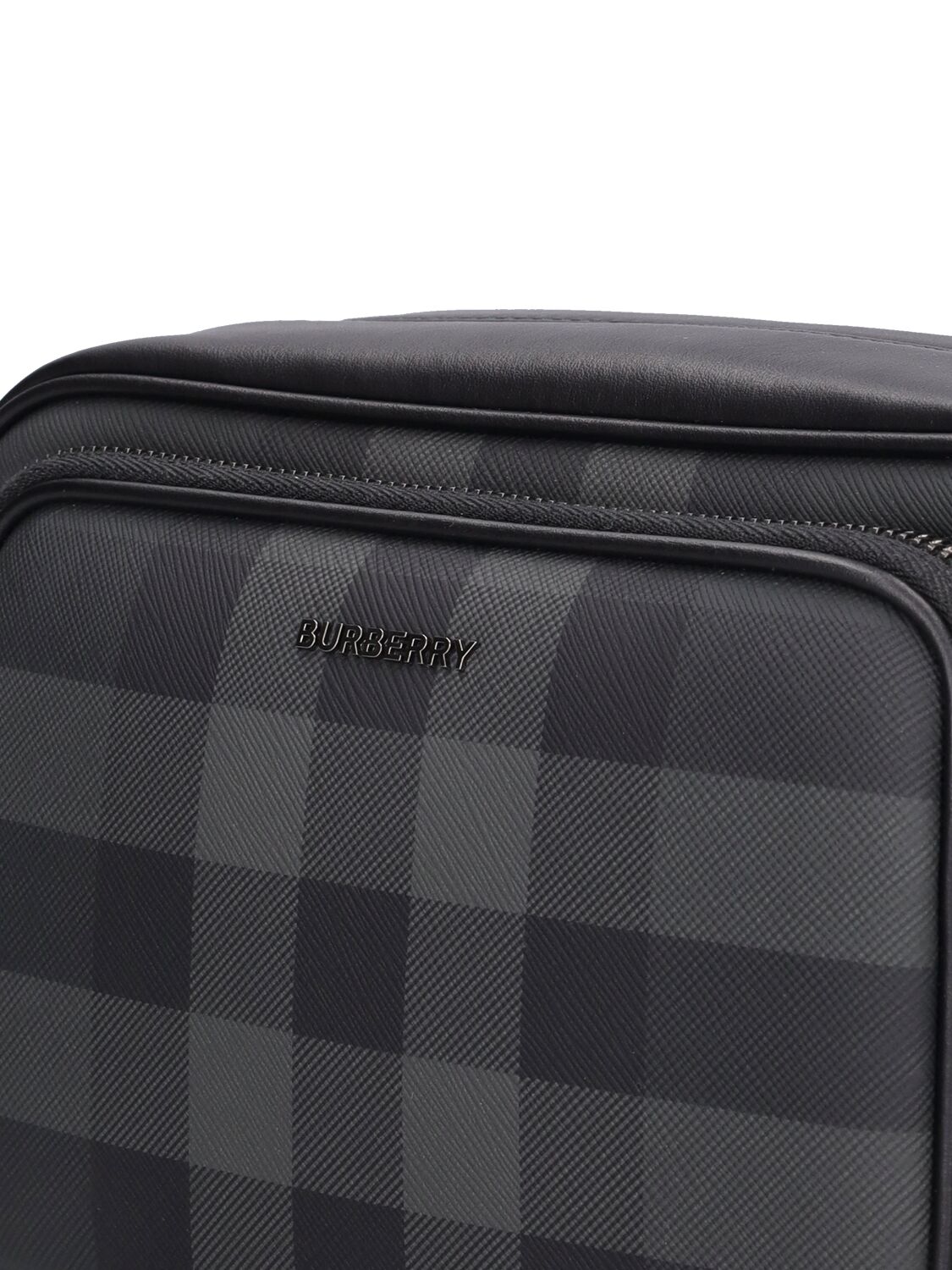 Shop Burberry ml Paddy Brt Check Messenger Bag In Charcoal