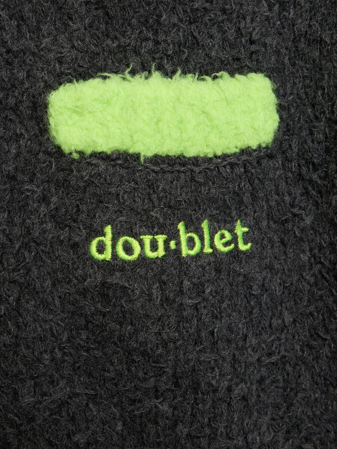 Shop Doublet Wool Blend Knit Jacket In Grey