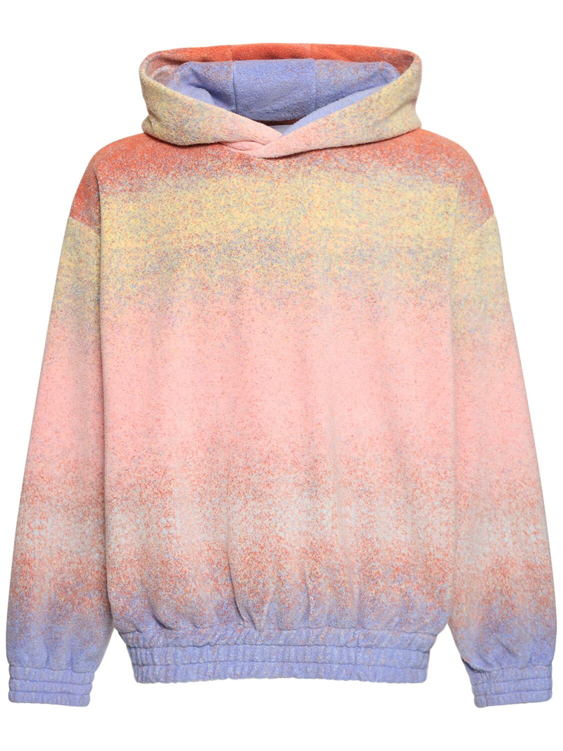 Image of Oversize Degradé Knit Hooded Sweater