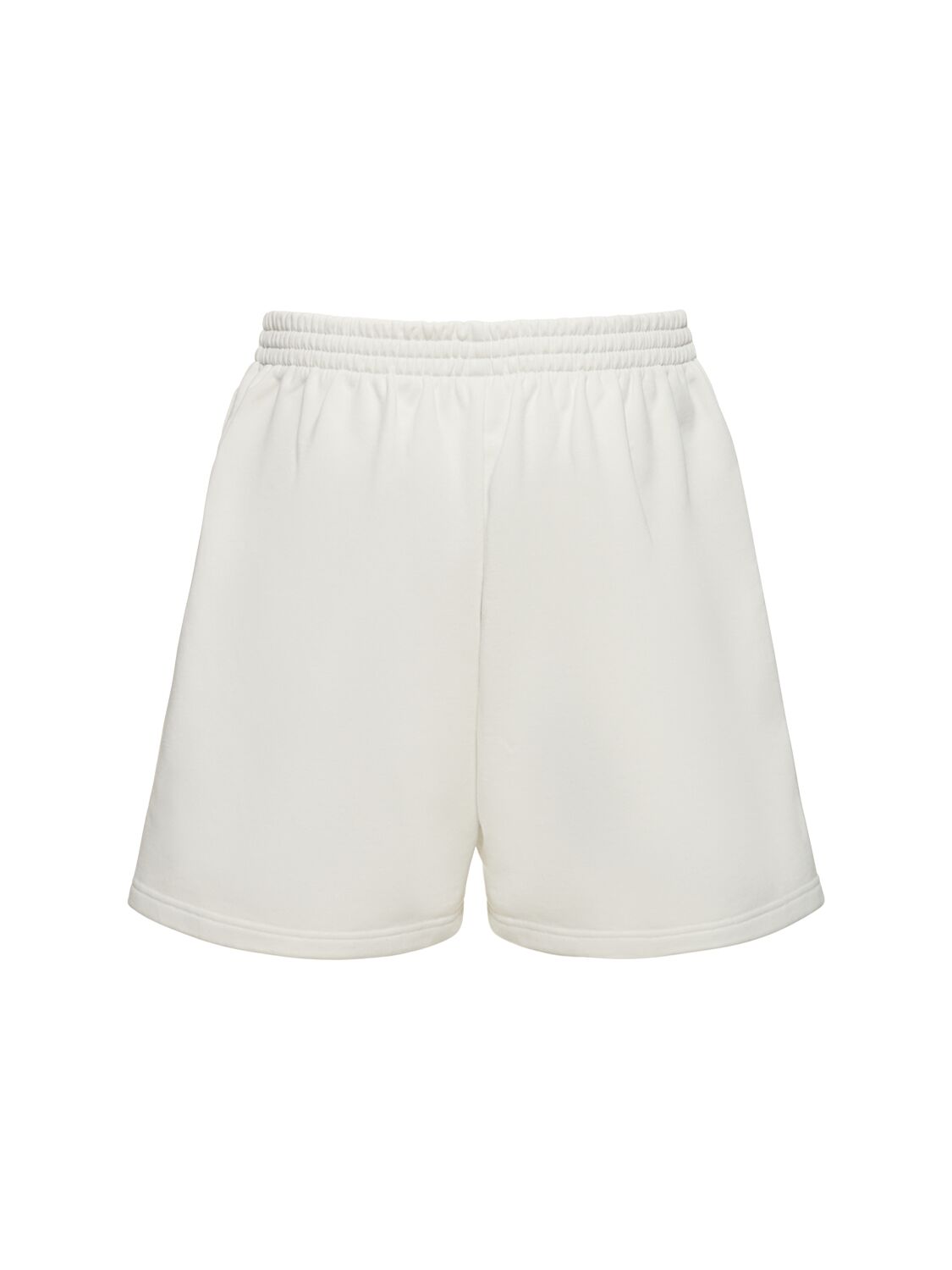 Shop Balenciaga Cotton Shorts In Dirty White