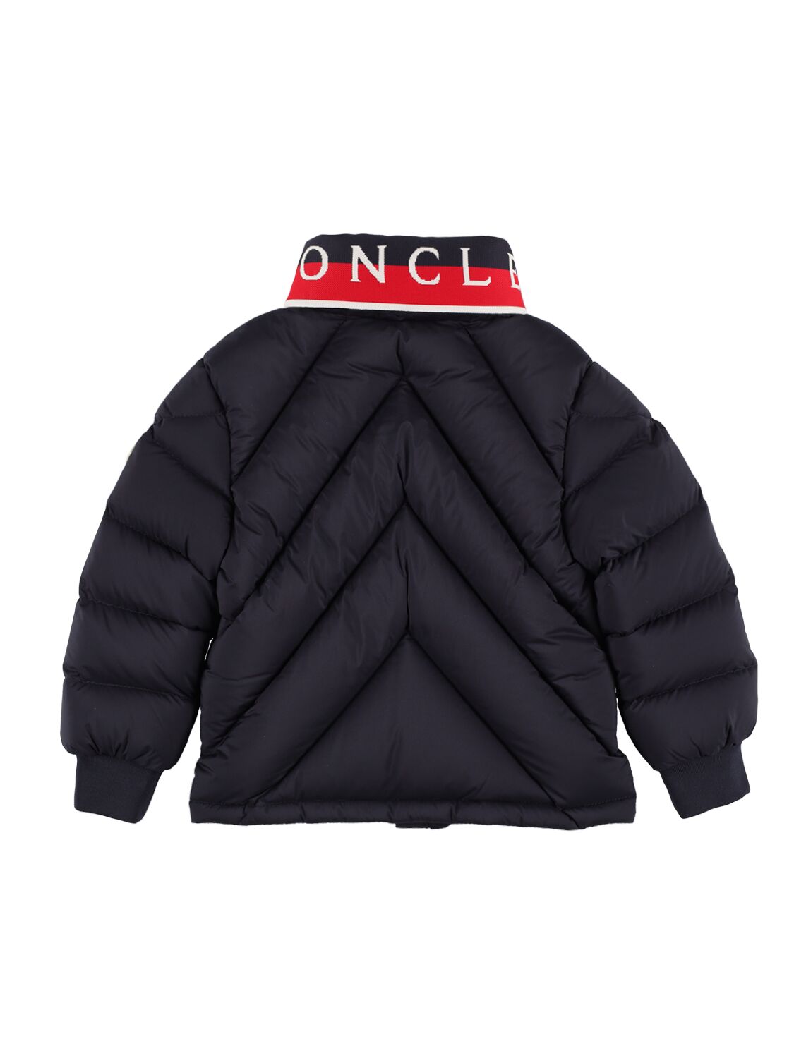 Shop Moncler Victor Down Bomber Jacket In Midnight Blue