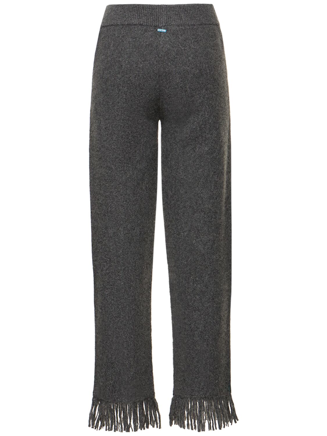 Shop Alanui A Finest Cashmere Blend Pants In Grey