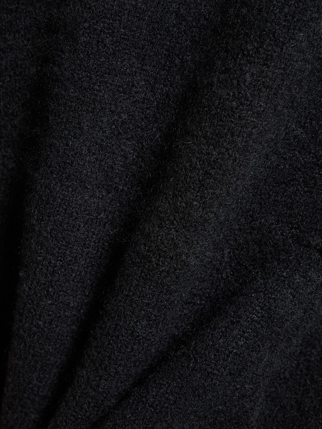 Shop Laneus Soft Cashmere Blend Hoodie In Black
