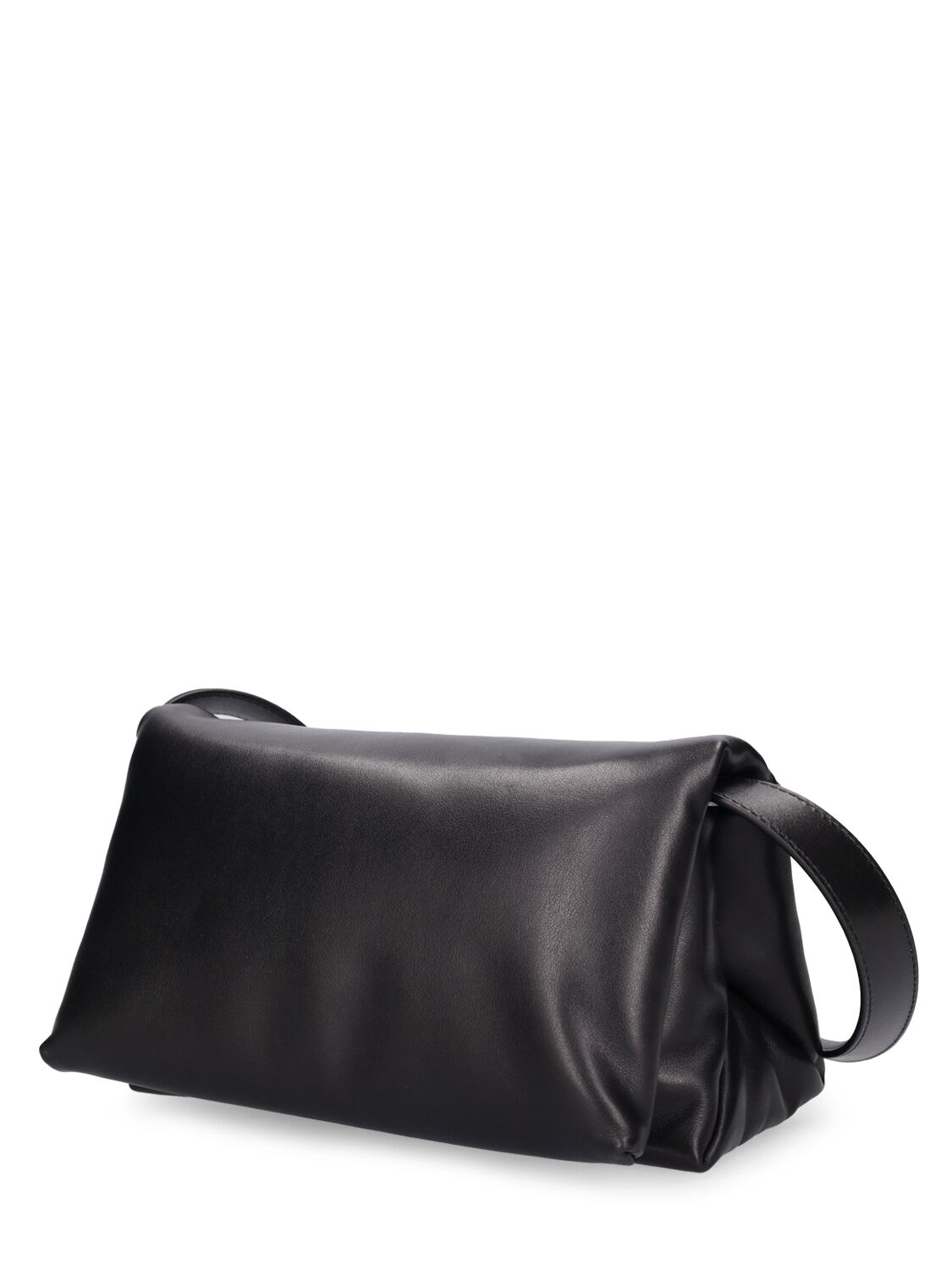 Shop Marni Small Prisma Leather Bag In Black