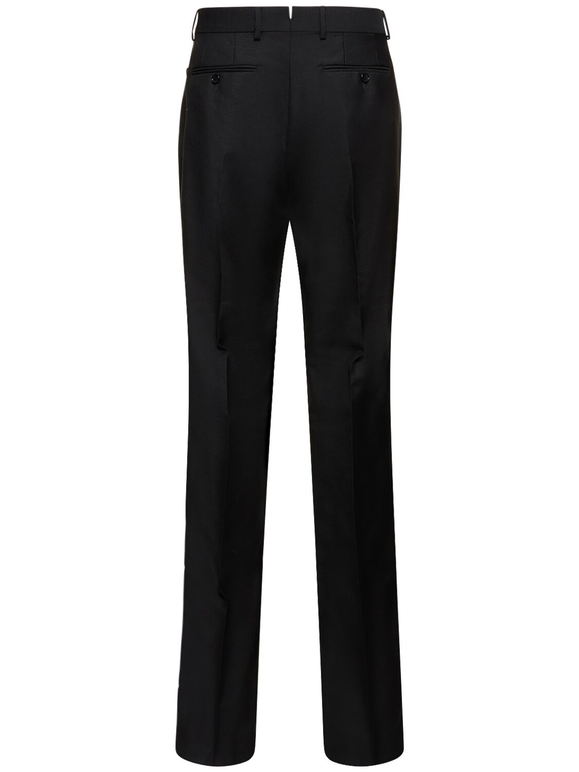 Shop Tom Ford 23cm Atticus Mohair & Wool Pants In Black