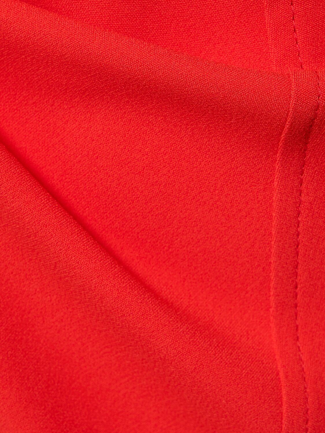 Shop Victoria Beckham Dolman Viscose Blend Midi Dress In Red