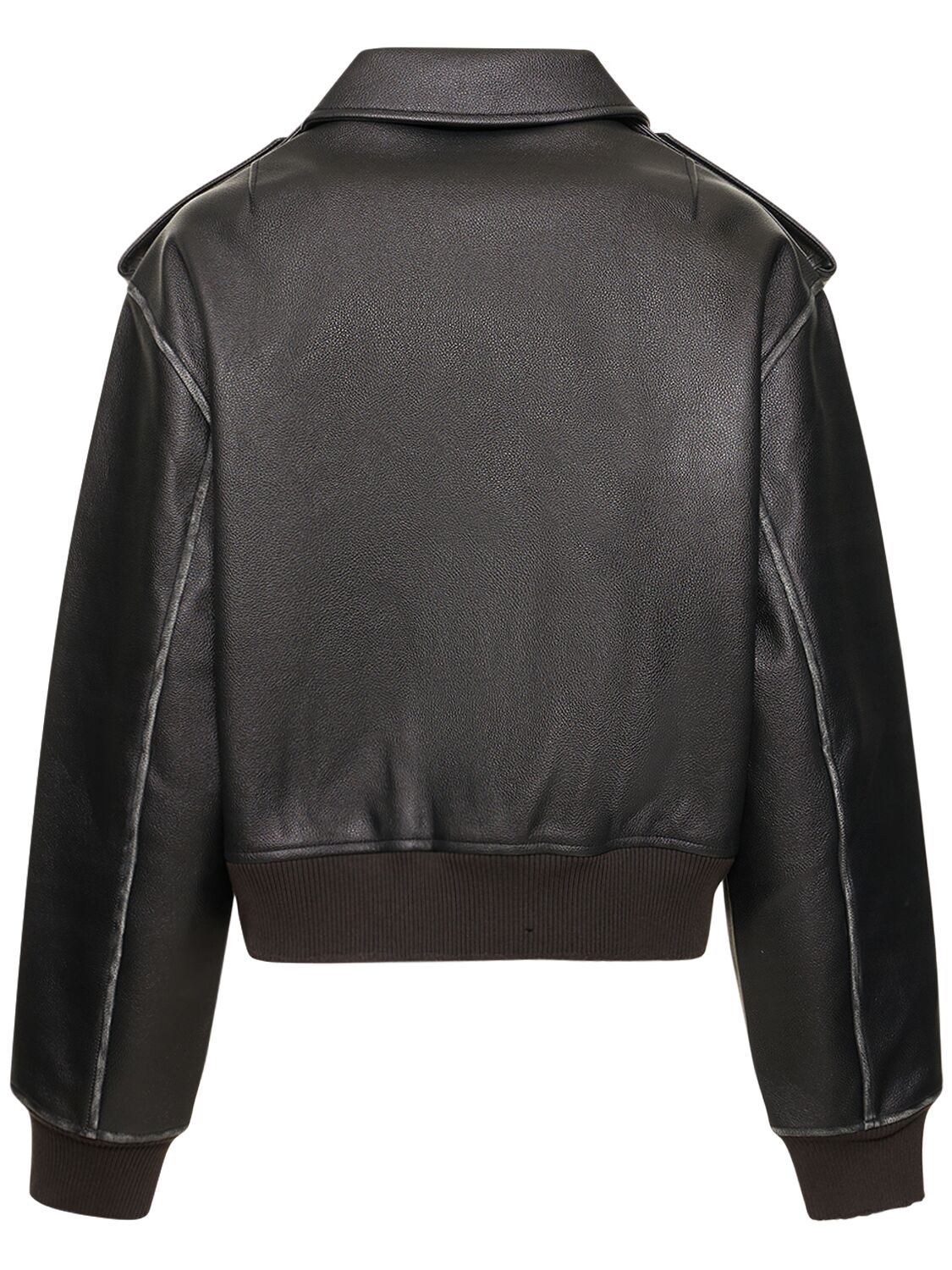 Shop Axel Arigato Leighton Pu Bomber Jacket In Black