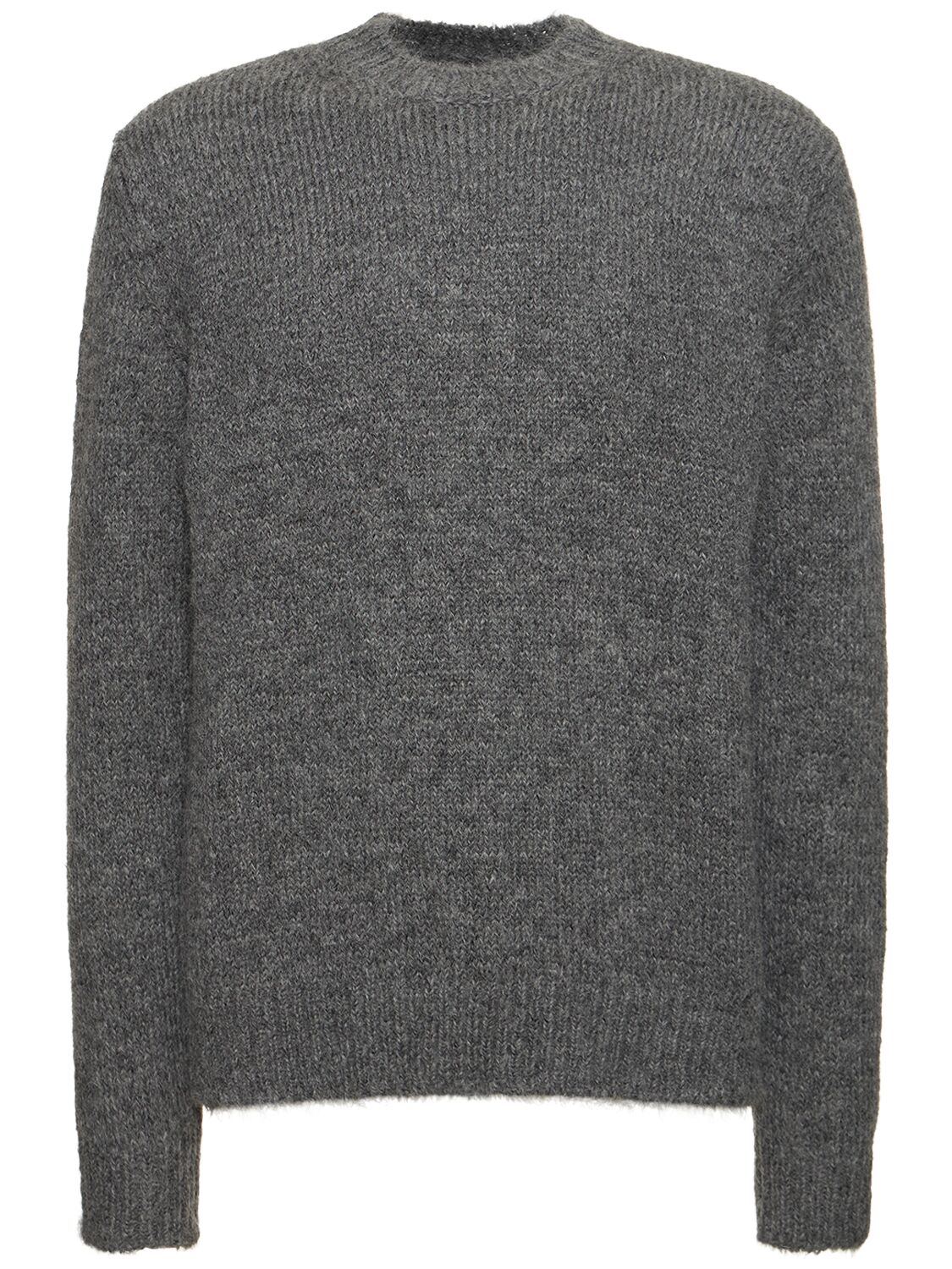 Shop Jil Sander Alpaca Blend Bouclé Sweater In Pebble