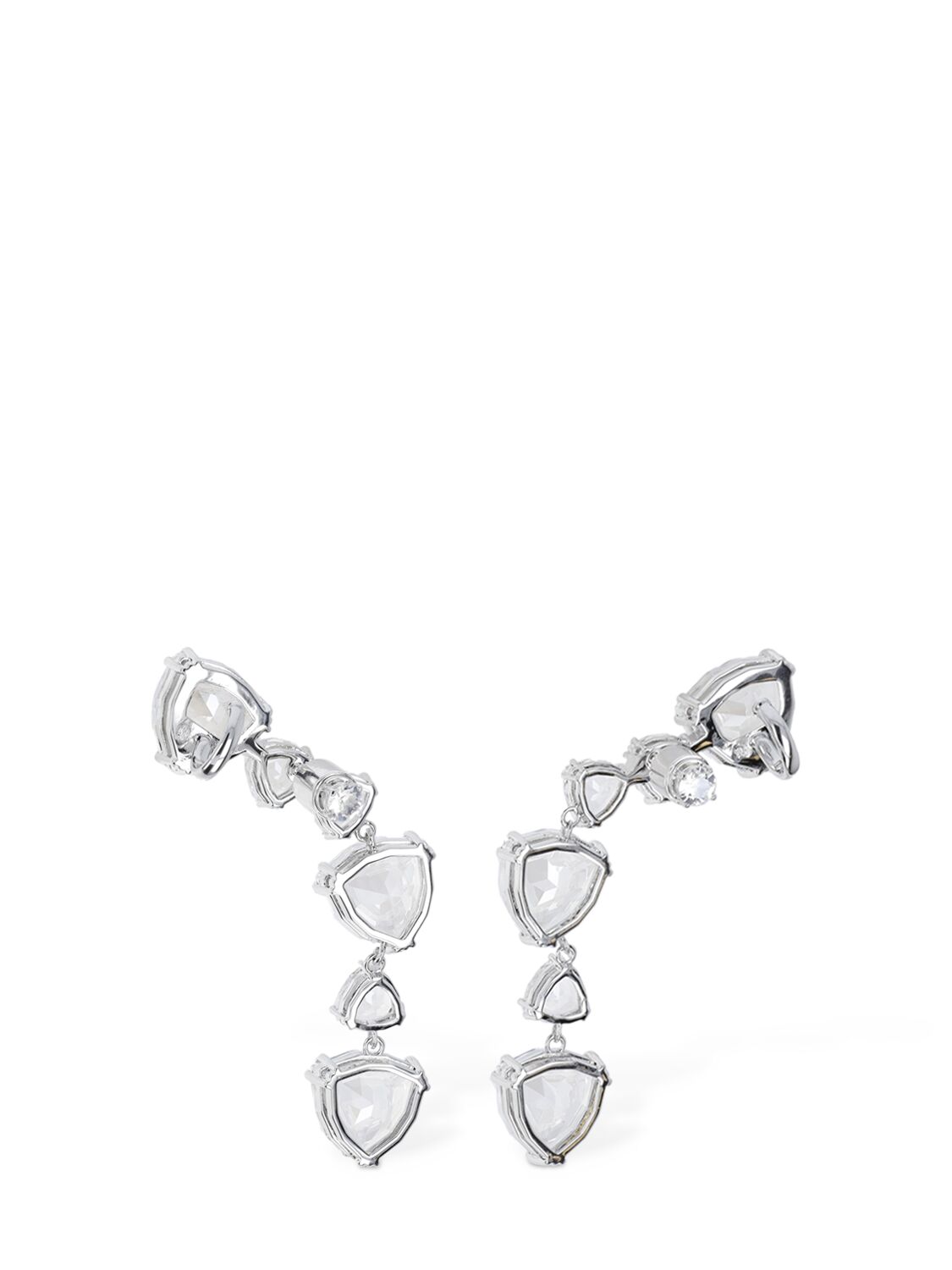 Shop Swarovski Mesmera  Earrings In Silver