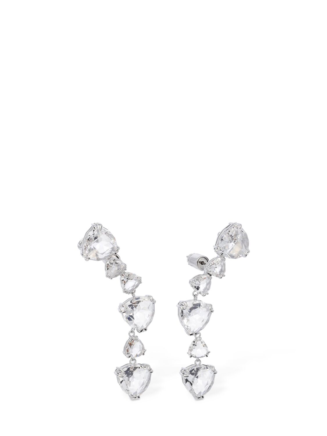 Shop Swarovski Mesmera  Earrings In Silver