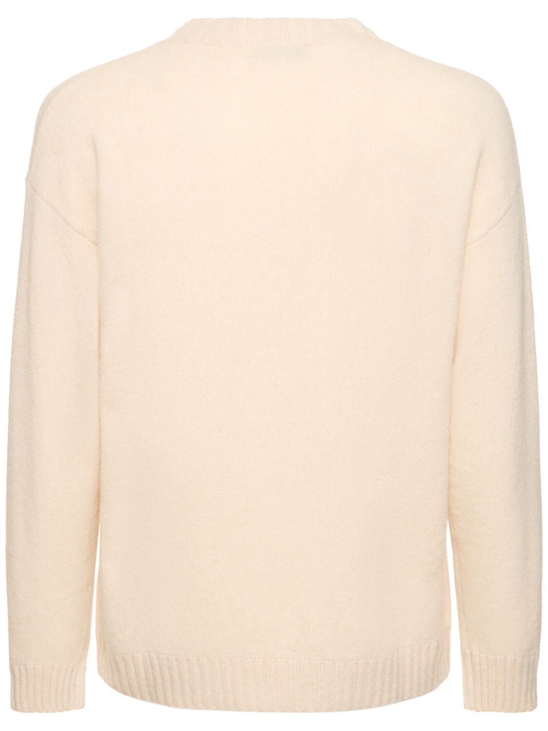 Shop Laneus Crewneck Sweater In White