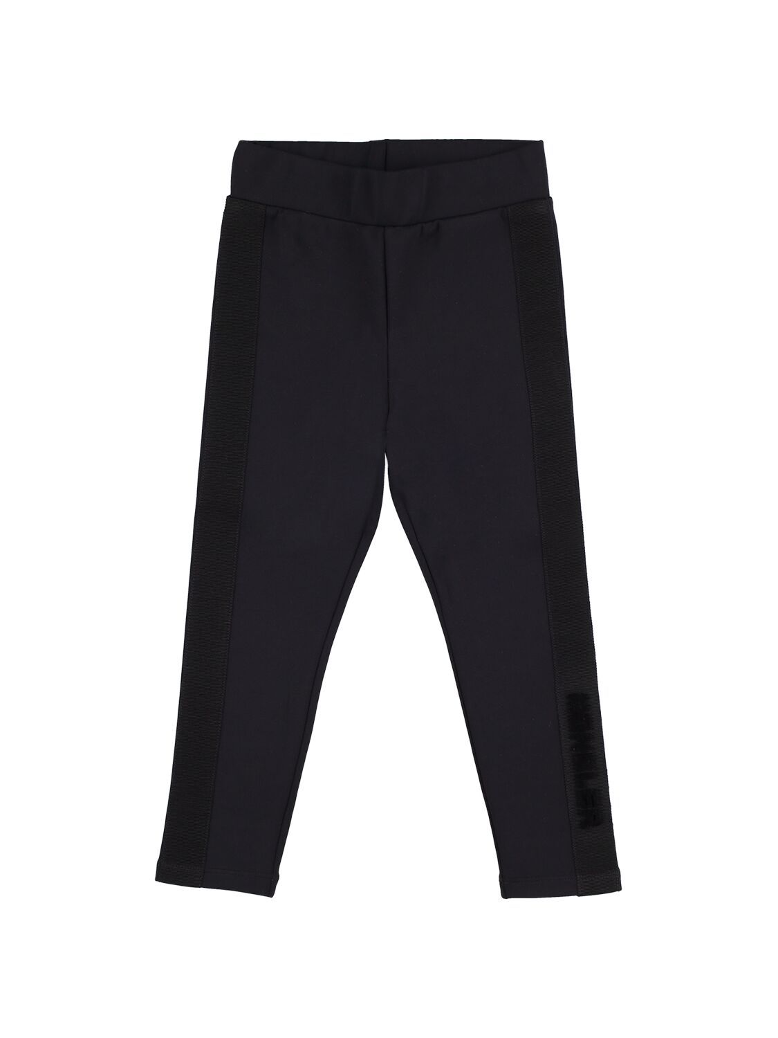 Shop Moncler Bi-elastic Fabric Leggings In Black