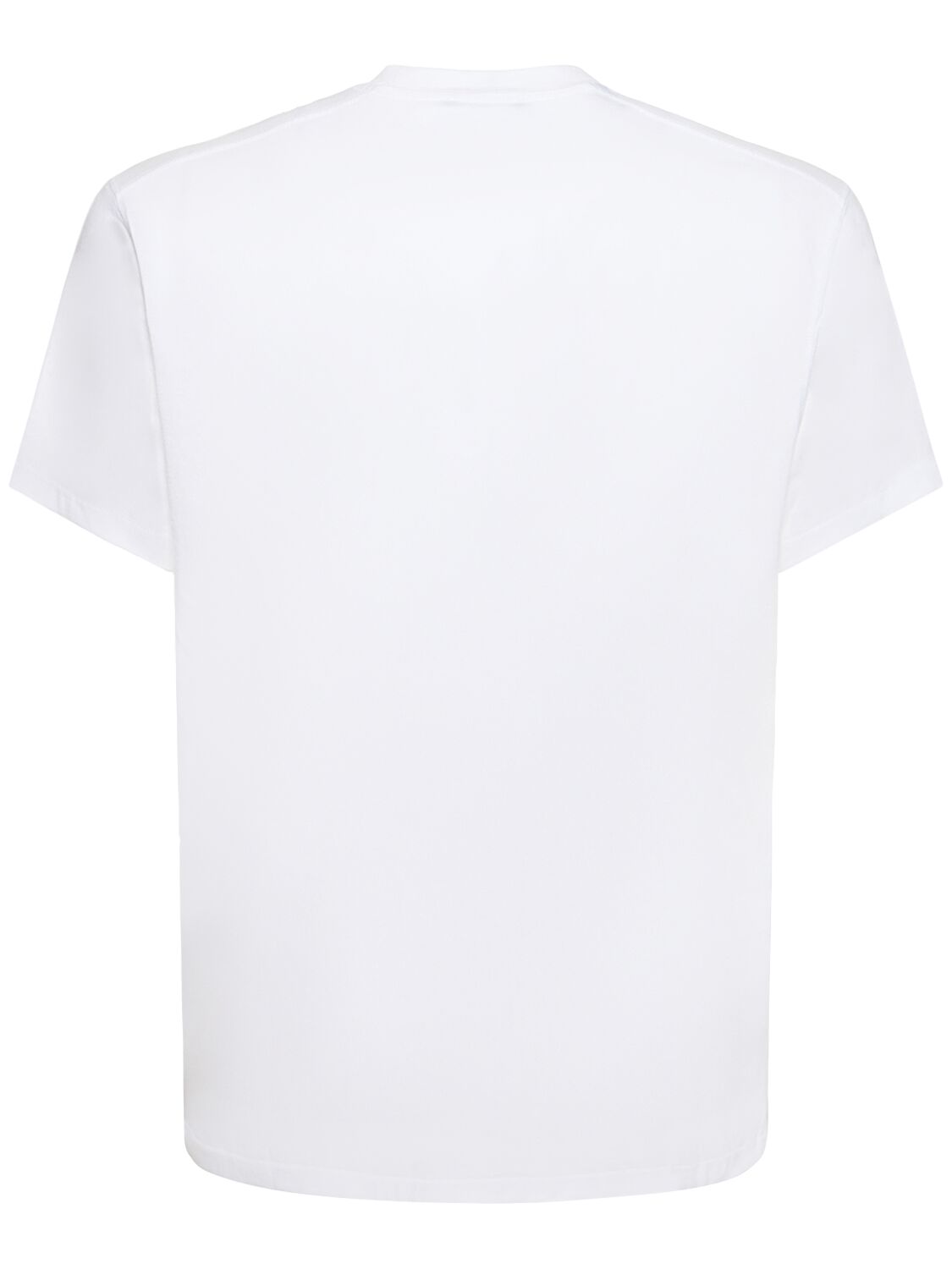 Shop Tom Ford Lyocell & Cotton S/s Crewneck T-shirt In White
