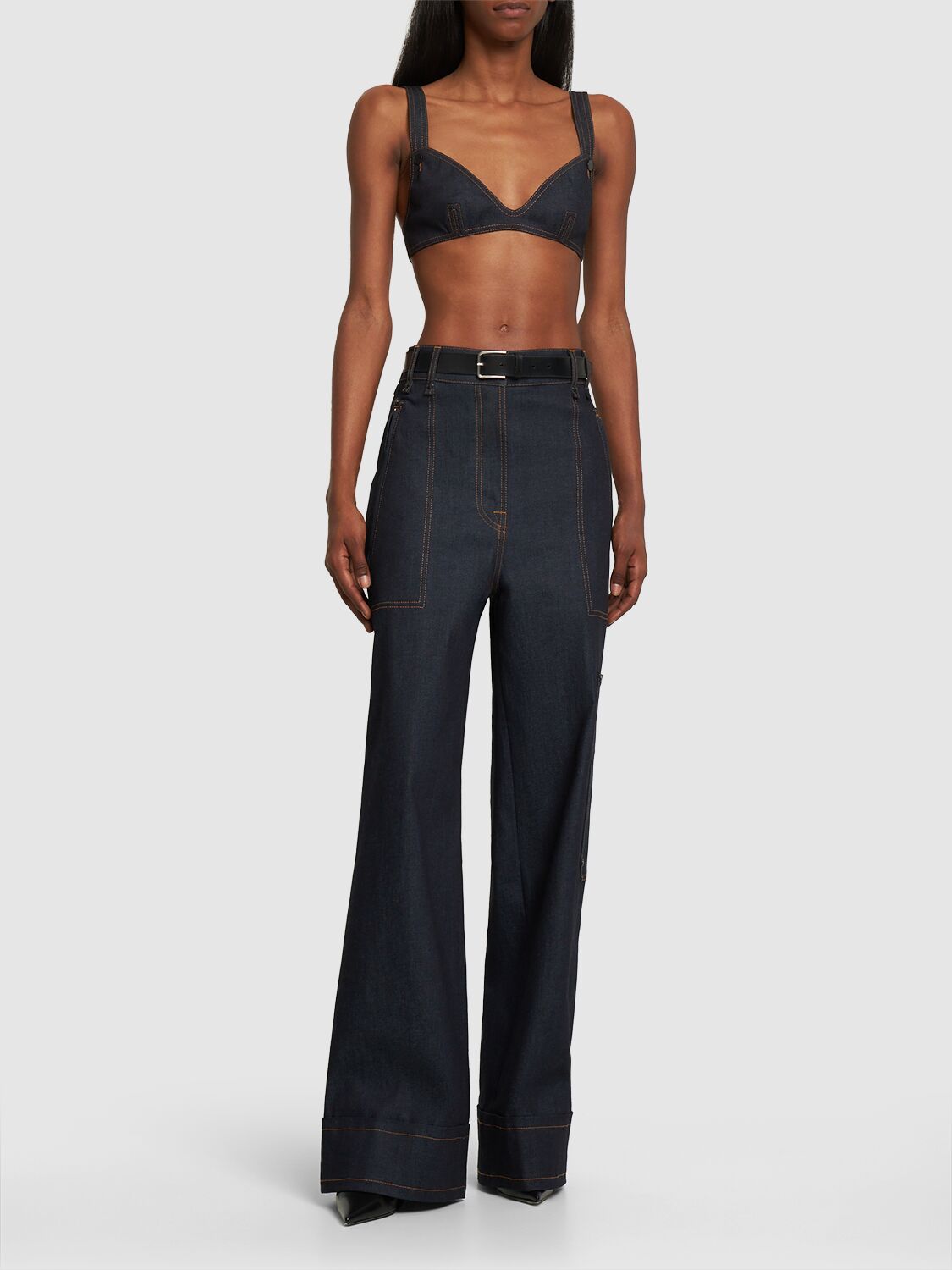 Denim Bra Top