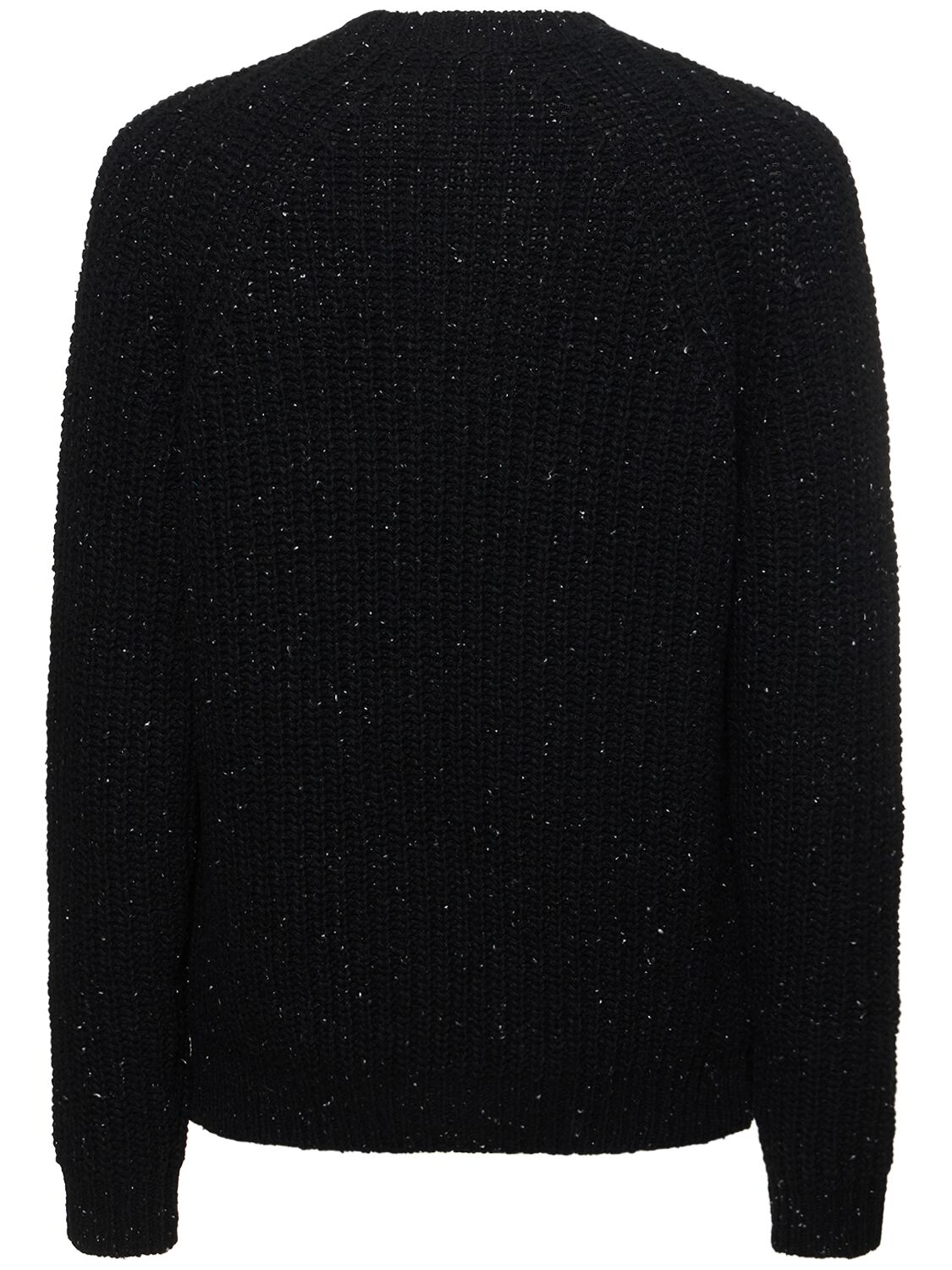Shop Alanui Wind Rose Wool Blend Knit Sweater In Black
