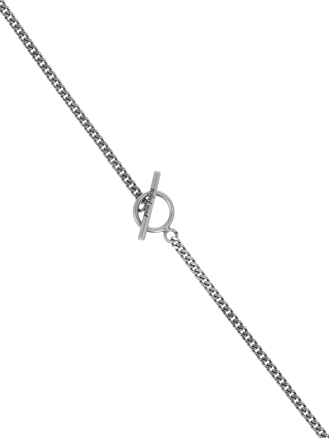Shop Palm Angels Palm Charm Necklace In Silver
