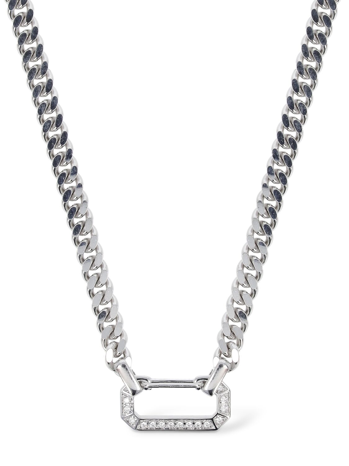 Shop Eéra 18k Gold Dimitri Long Necklace In Silver
